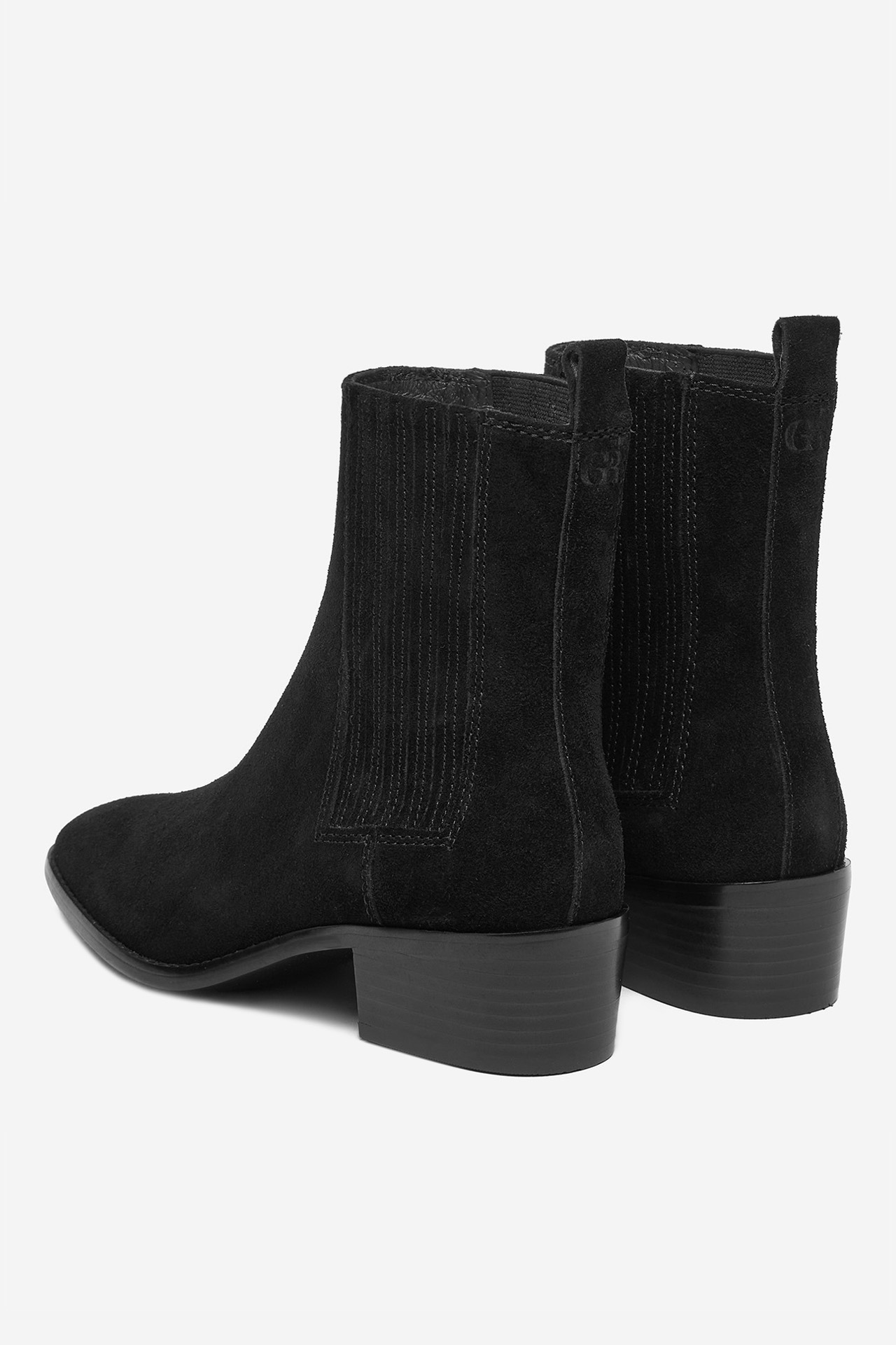 Kotníková obuv s elastickým prvkem Černá