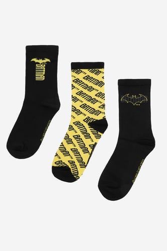 Čarape Batman CEO-ACCCS-AW25-205WBBAT(3-PACK) Crna