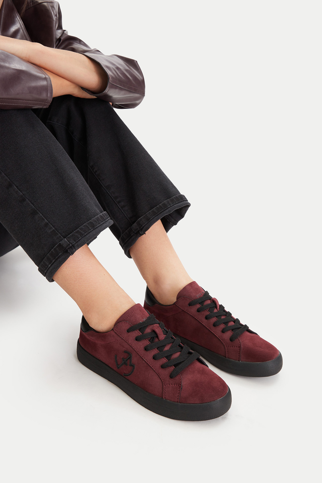 Sneakersy Bordó