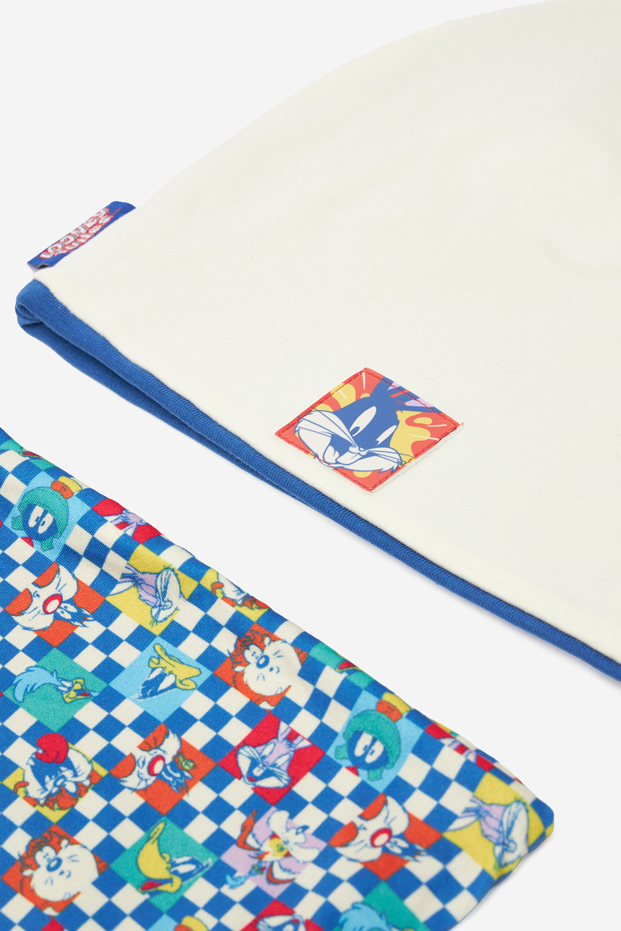 Komplet kapa in bandana Krem