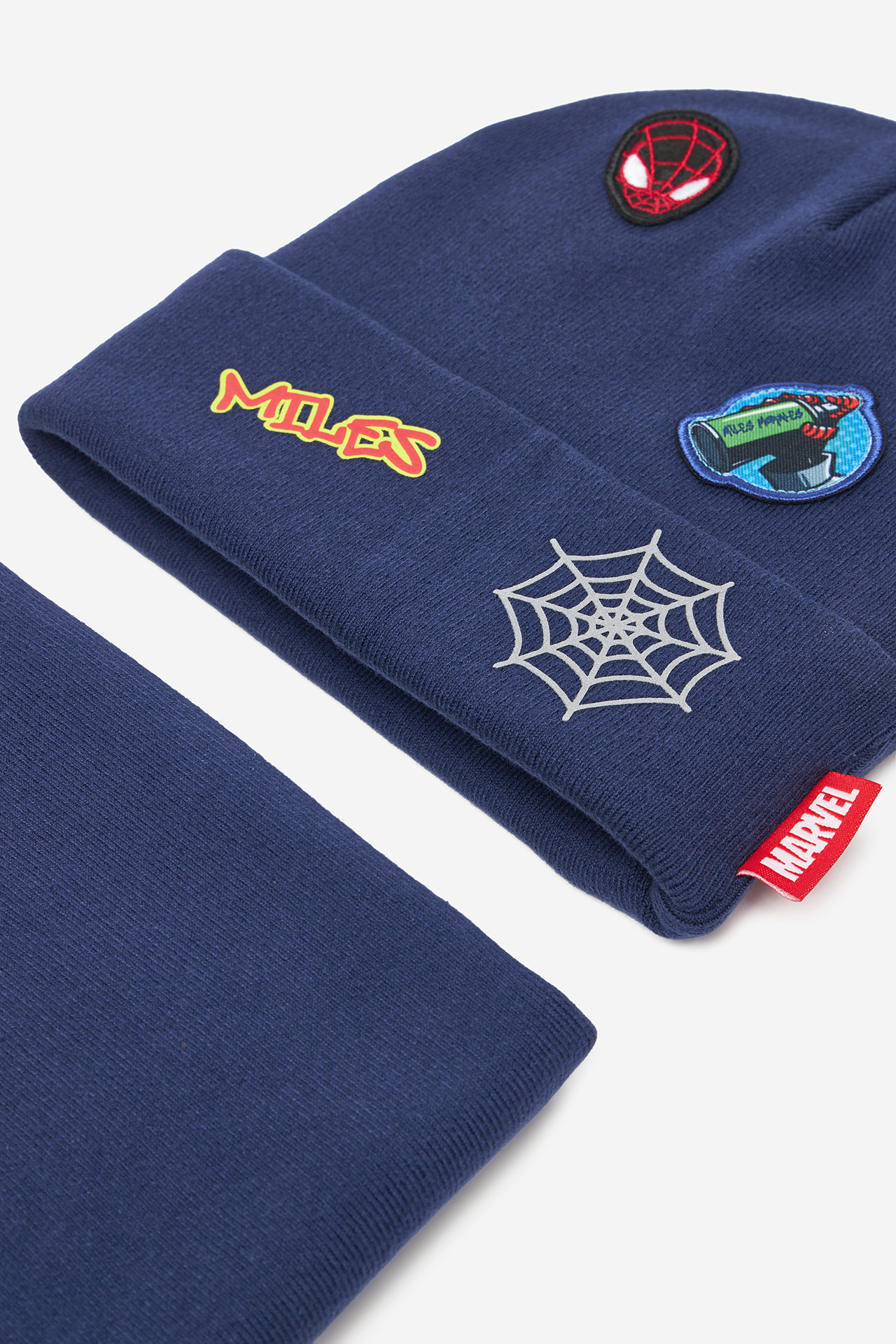 Set šal + kapa Mornarsko modra