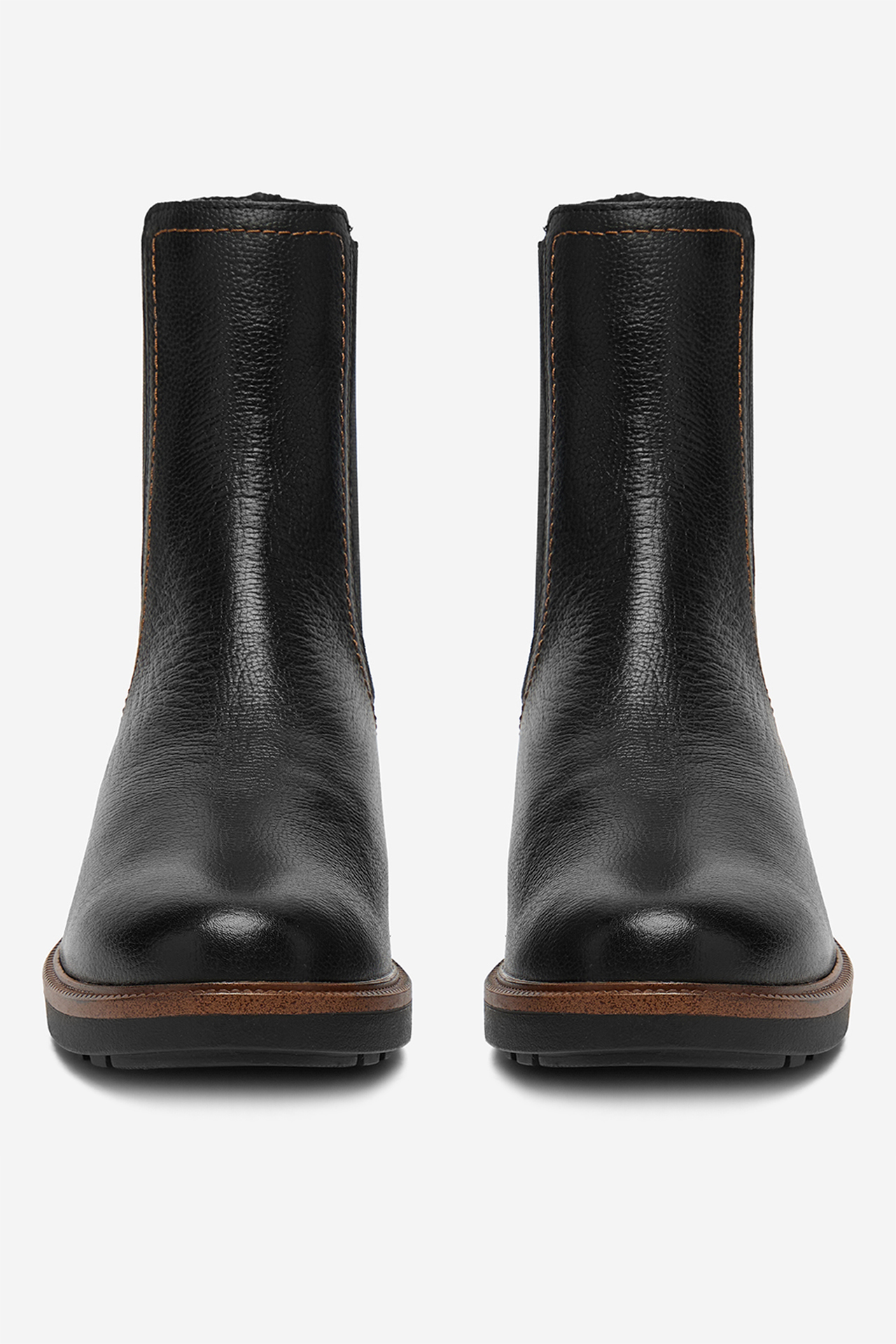 Kotníková obuv s elastickým prvkem Černá