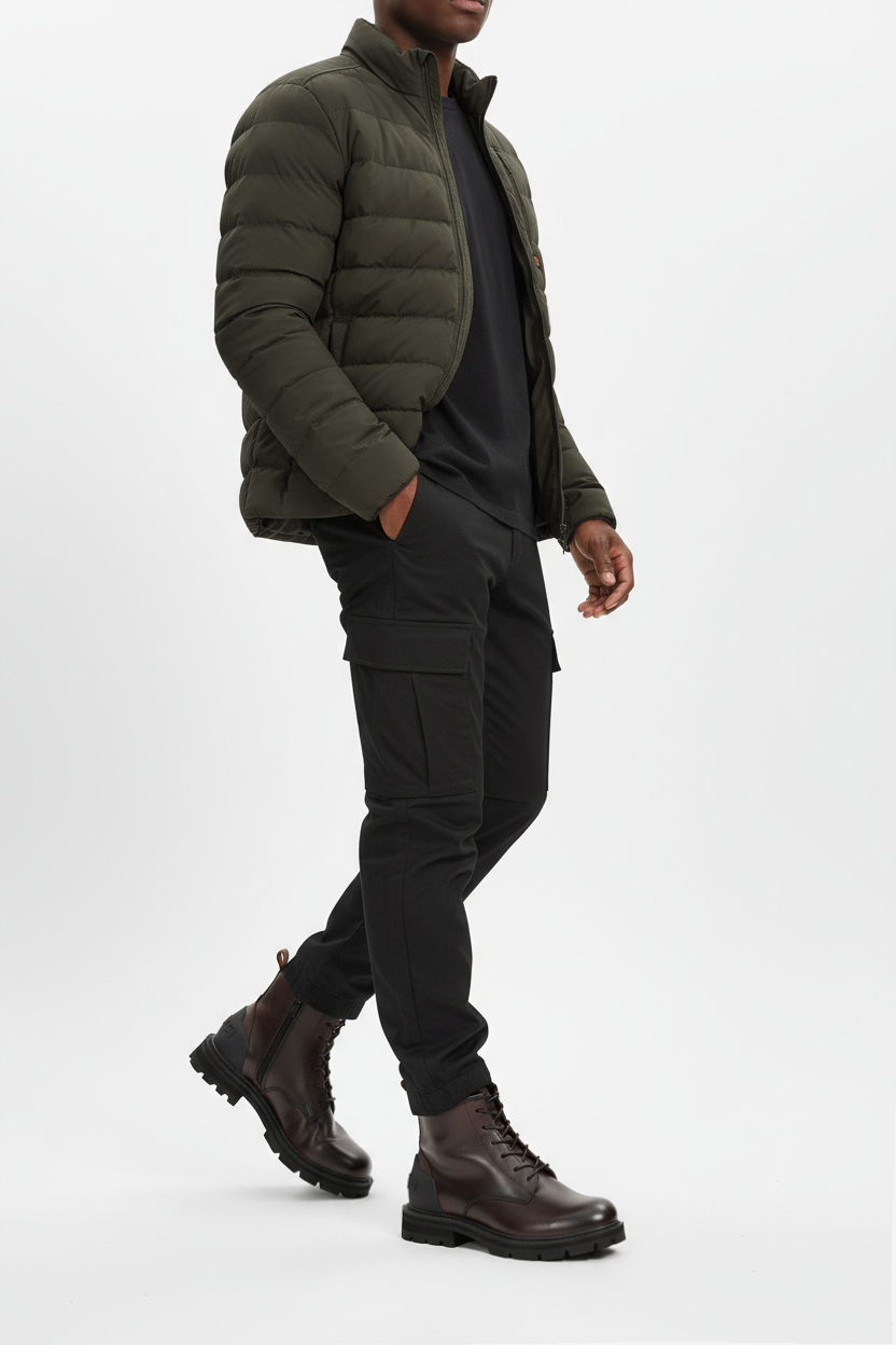 Kotníková obuv Tmavě hnědá