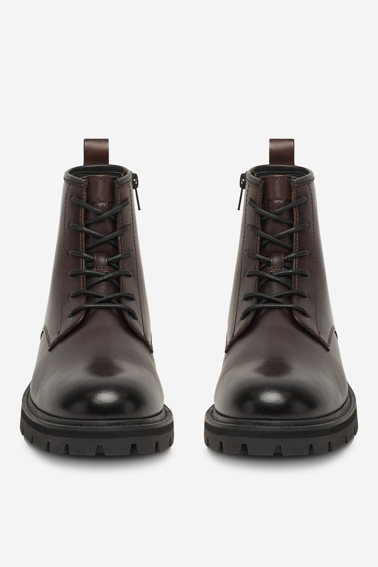 Kotníková obuv Tmavě hnědá