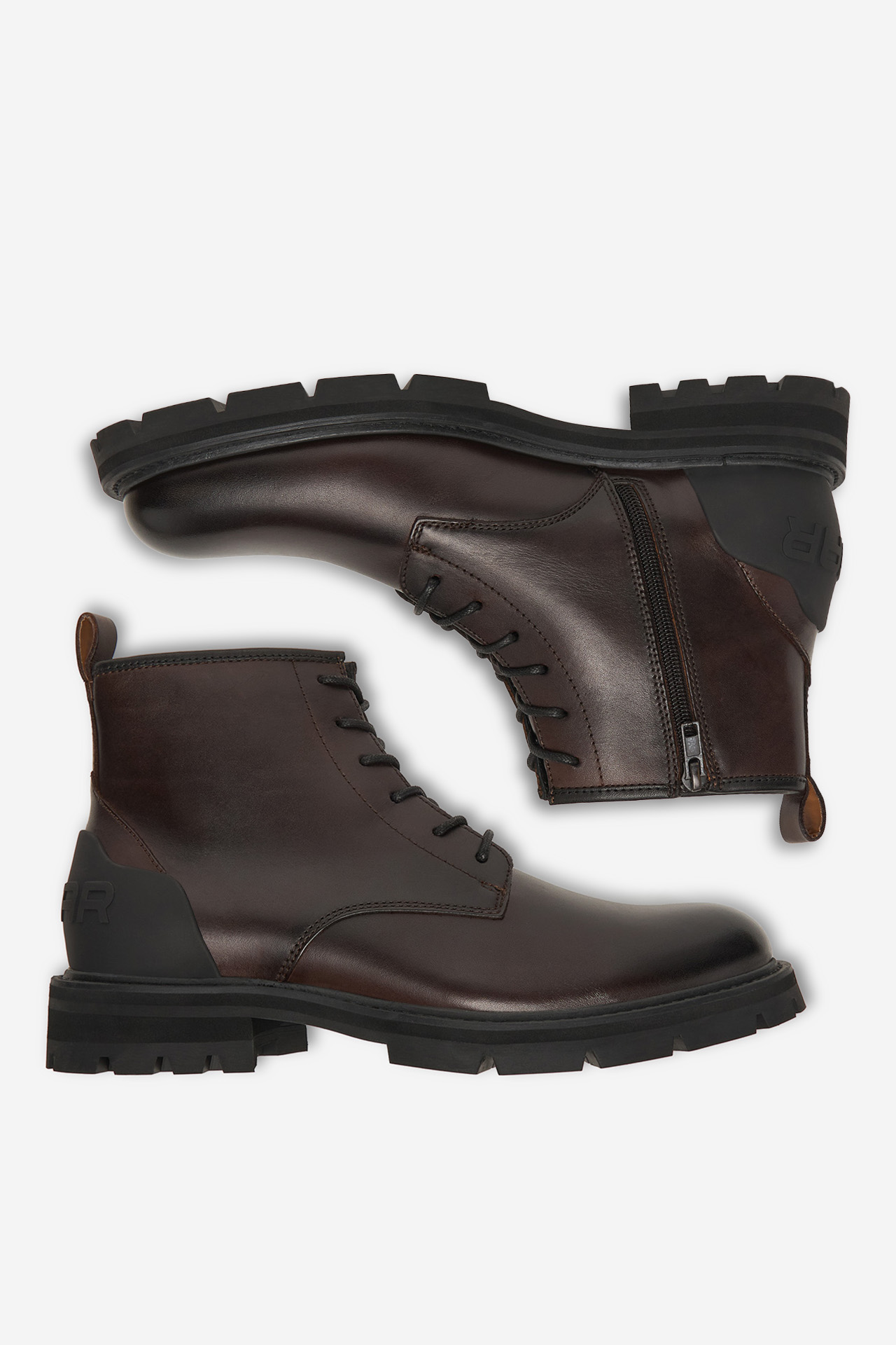 Kotníková obuv Tmavě hnědá