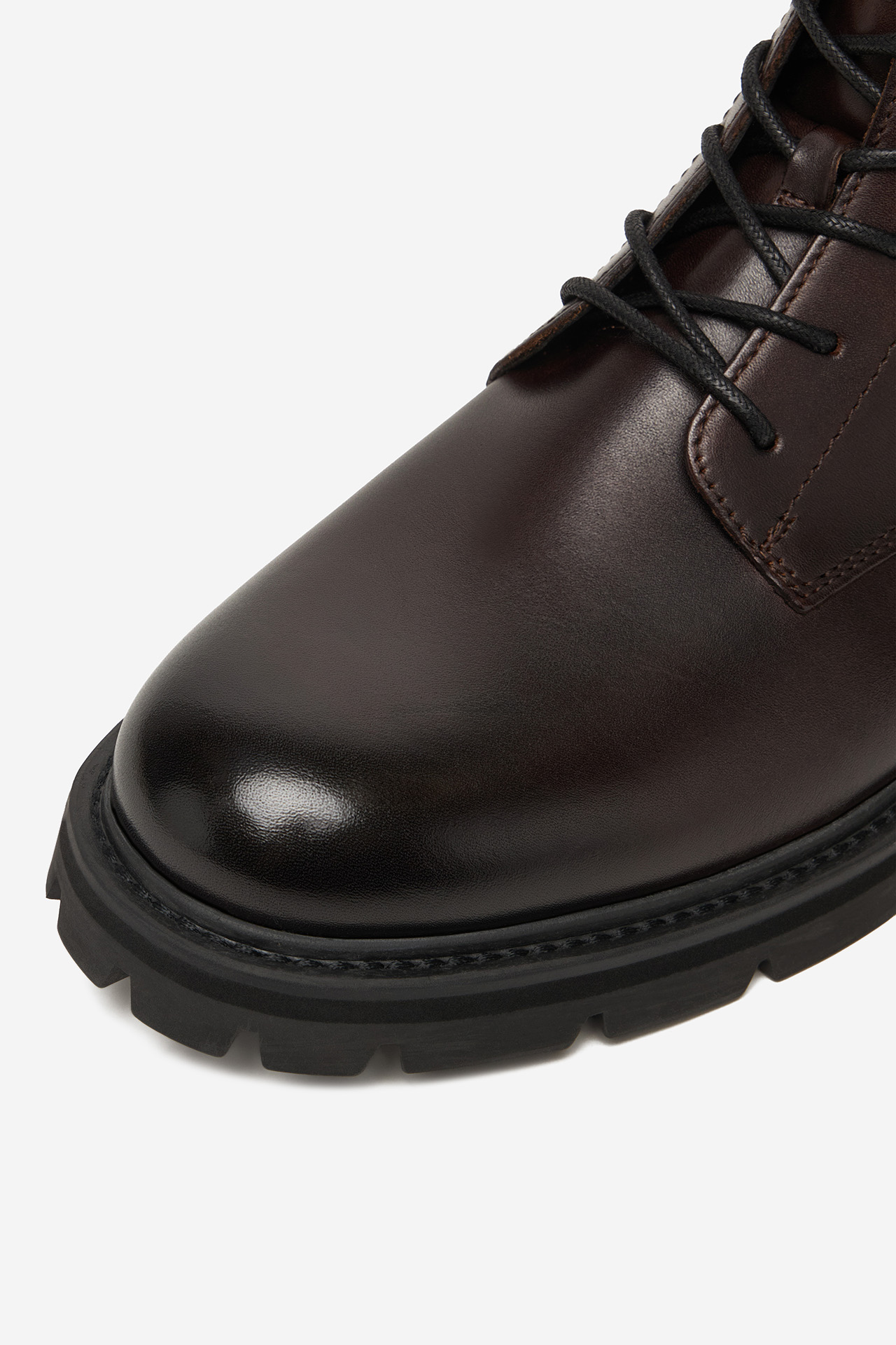 Kotníková obuv Tmavě hnědá