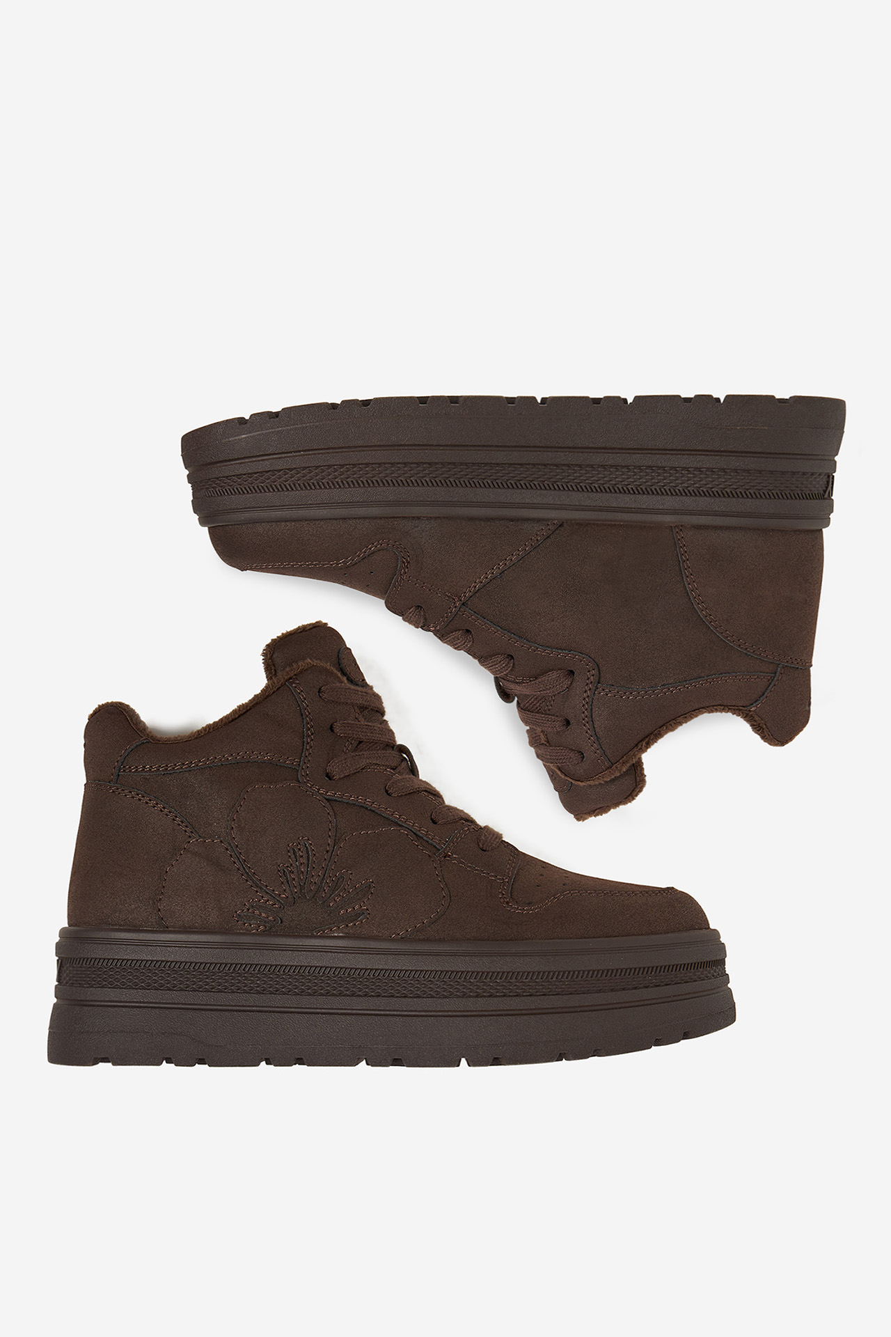 Sneakersy Tmavě hnědá