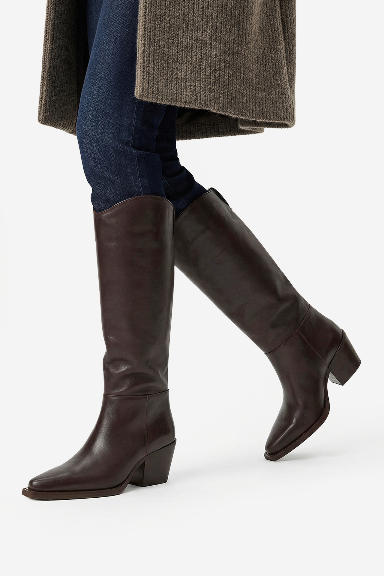 Kozačky Tmavě hnědá