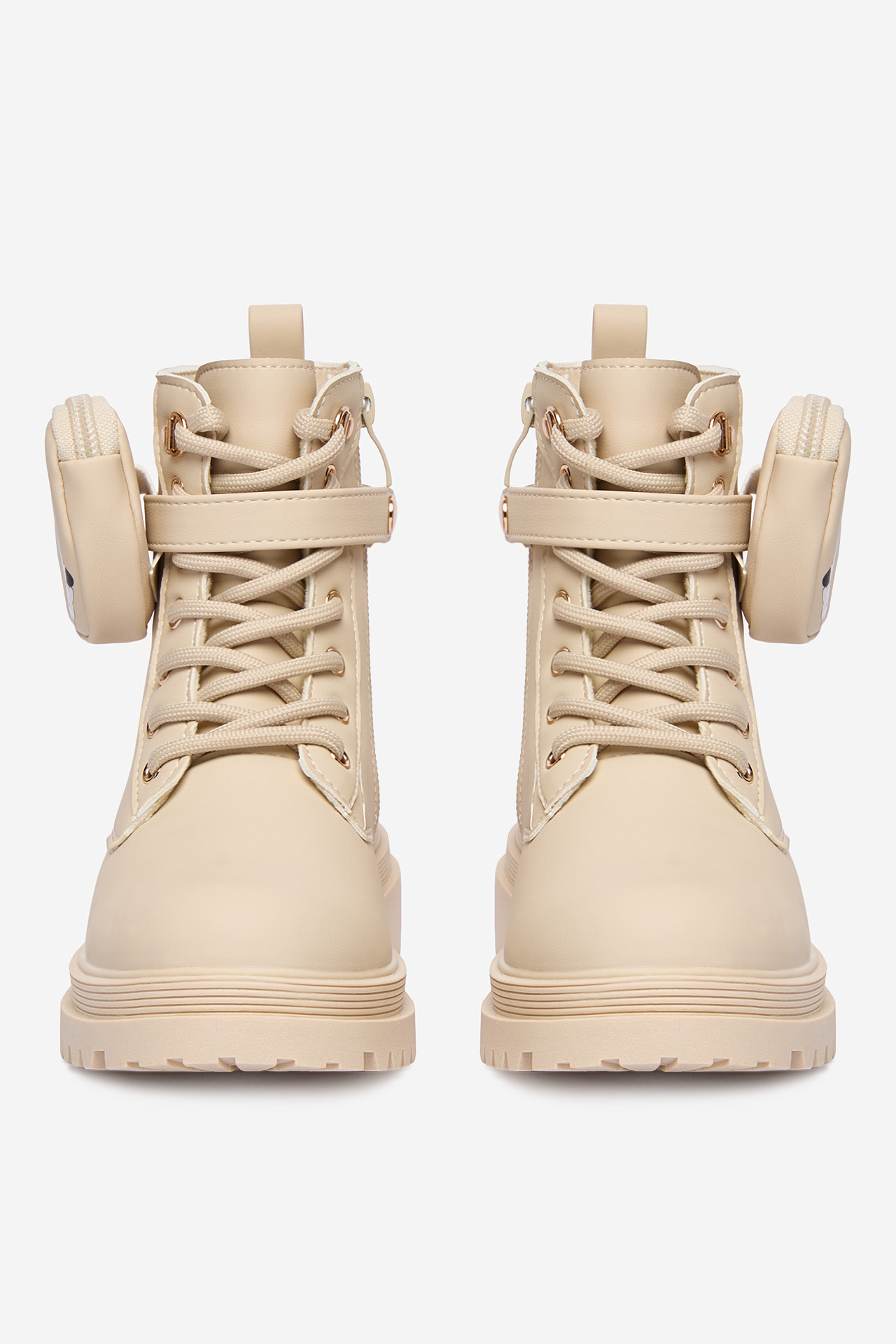 Kotníková obuv Světle béžová