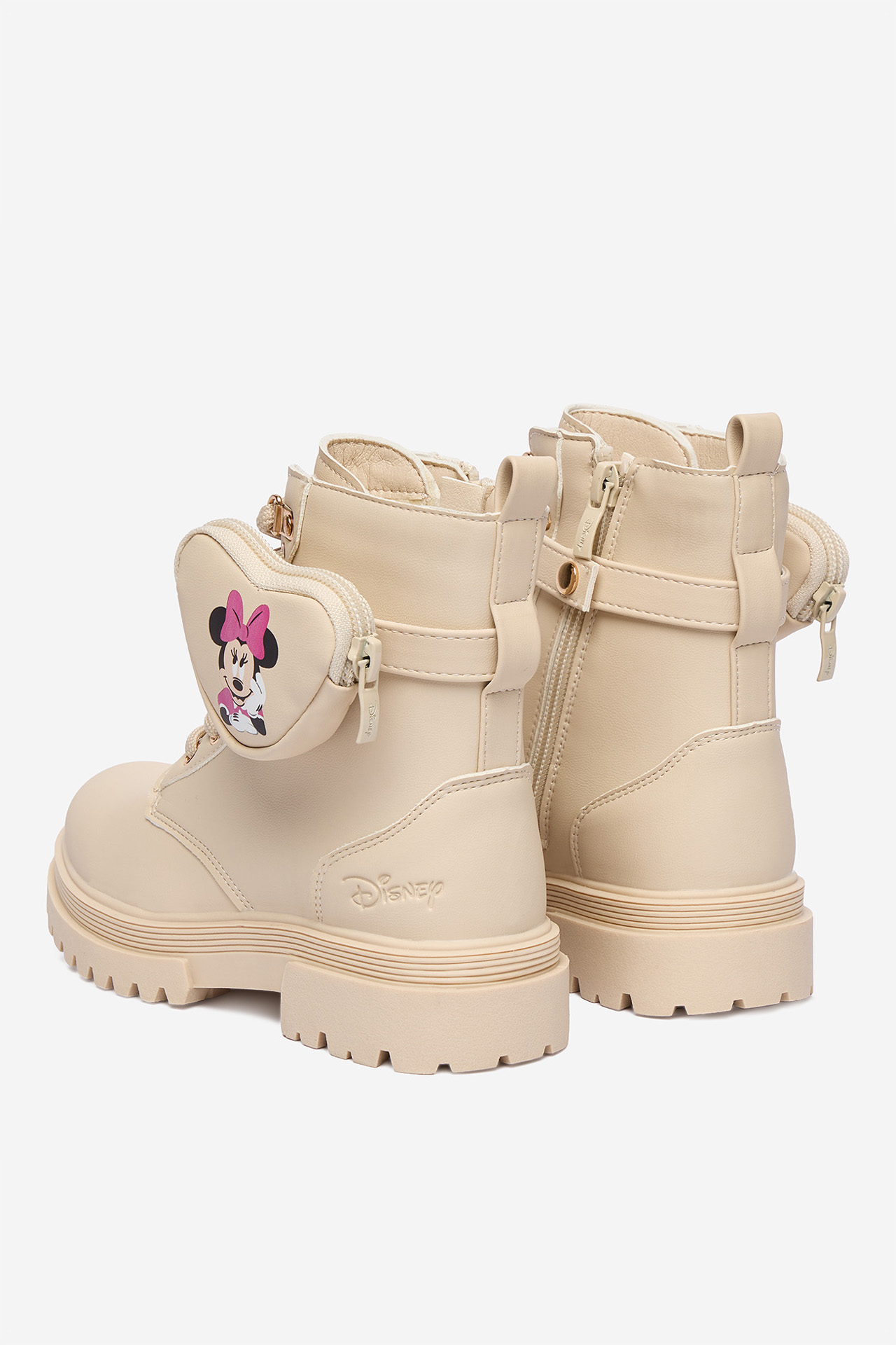 Kotníková obuv Světle béžová