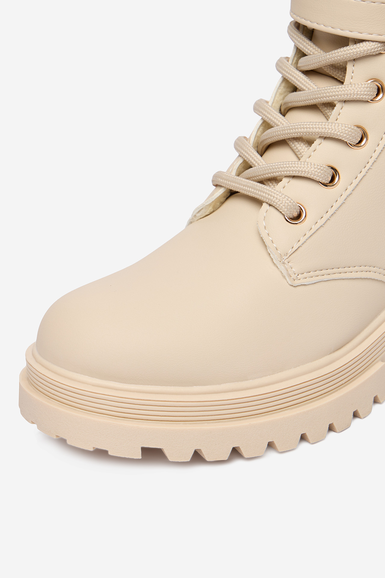 Kotníková obuv Světle béžová