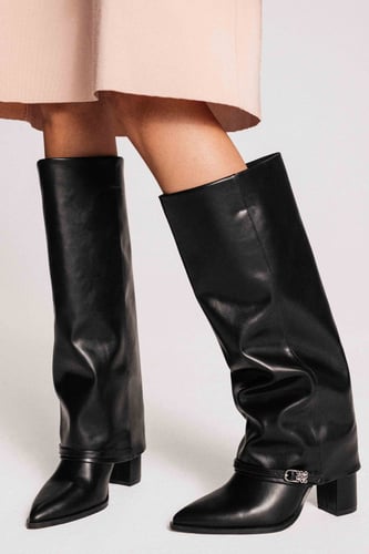 Kozačky NINE WEST CEO-ABRA-01 Černá