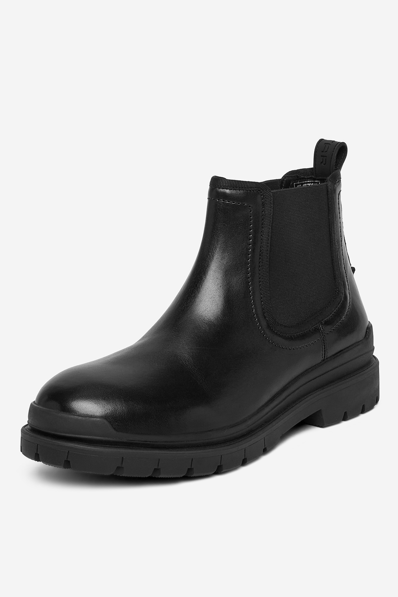 Kotníková obuv s elastickým prvkem Černá