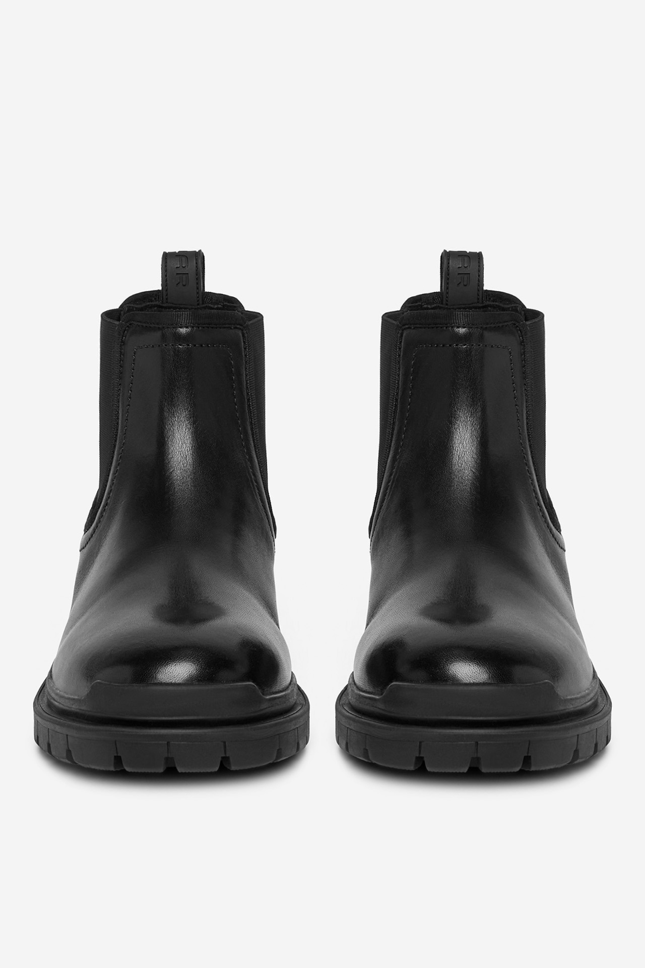 Kotníková obuv s elastickým prvkem Černá