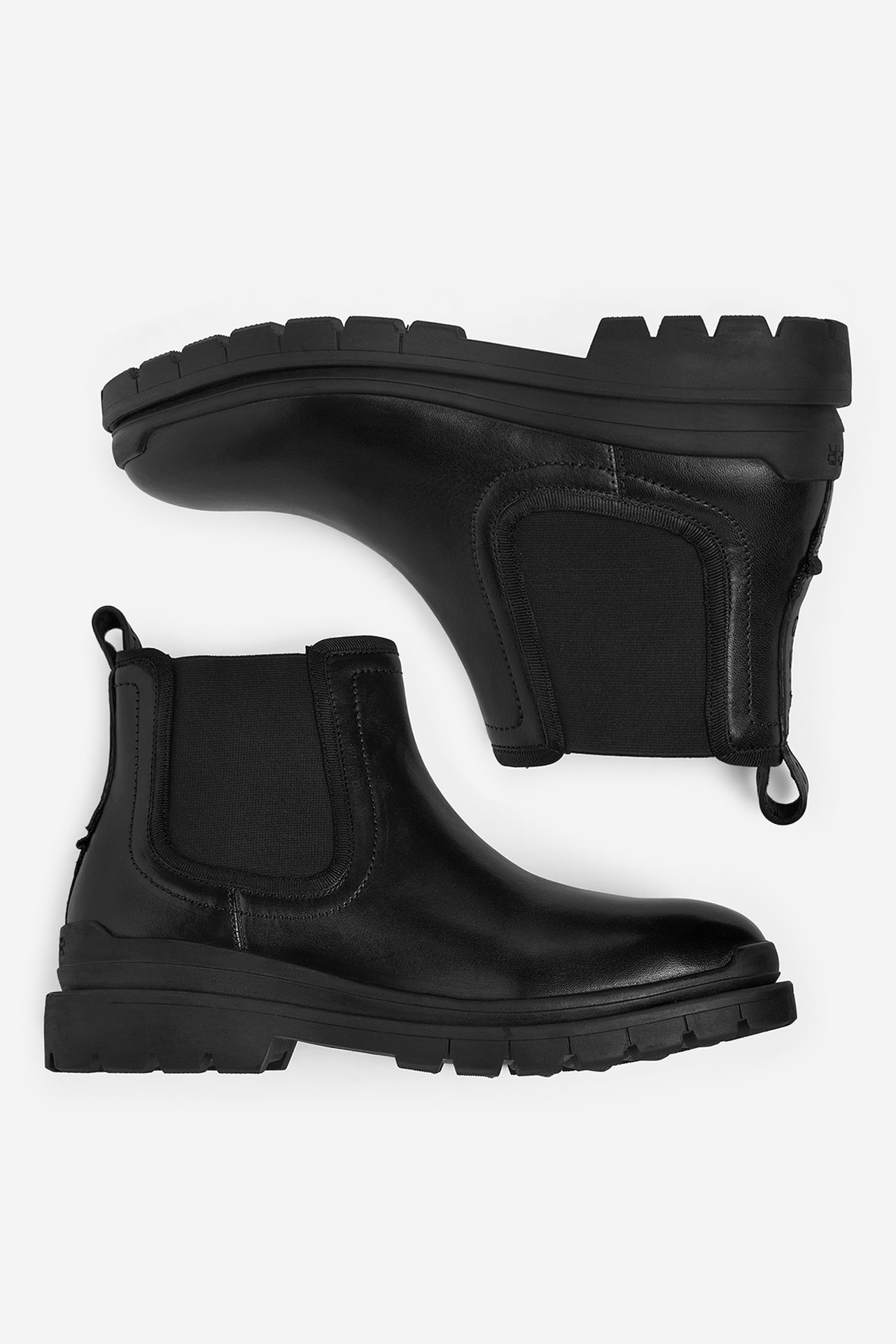 Kotníková obuv s elastickým prvkem Černá