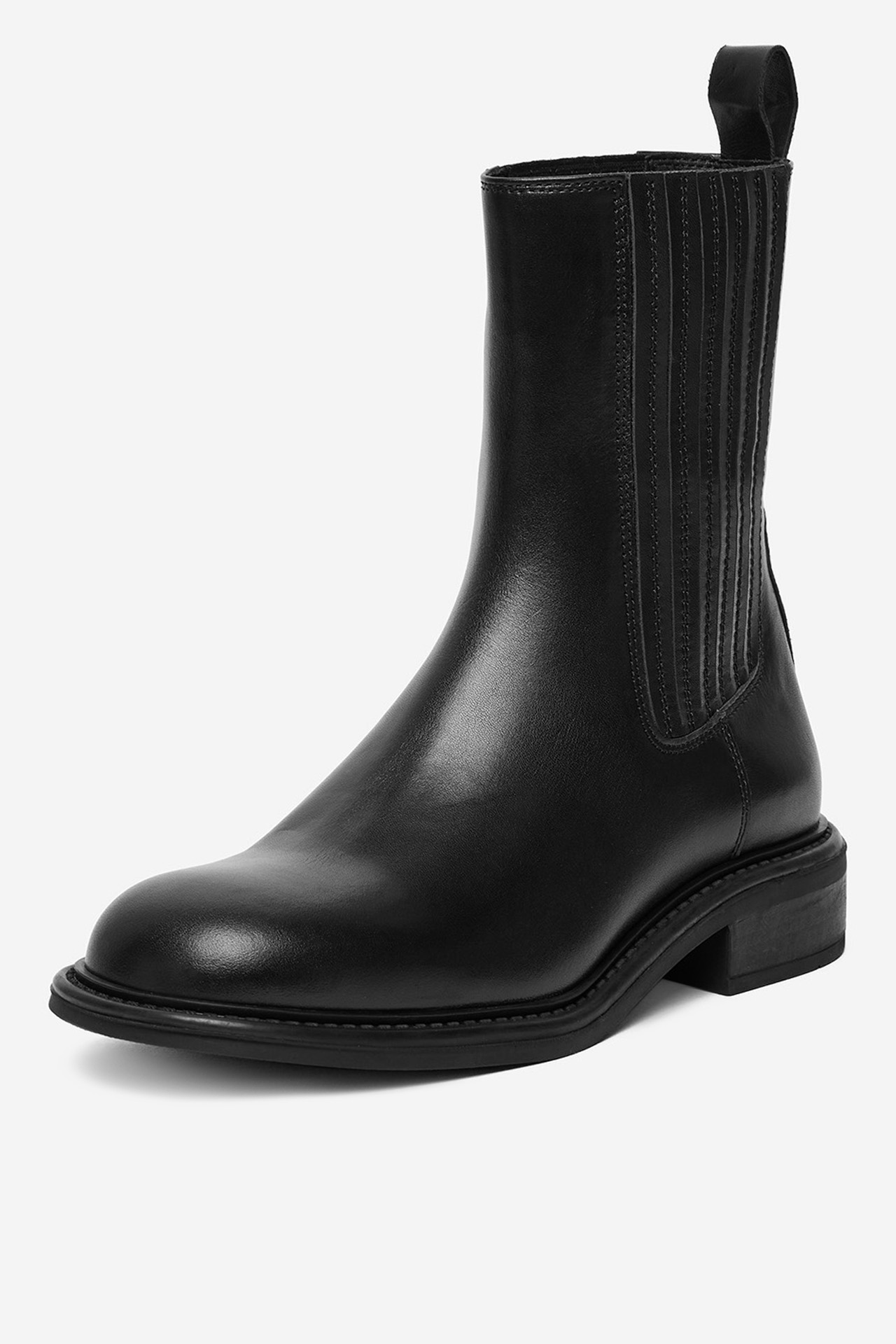 Kotníková obuv s elastickým prvkem Černá