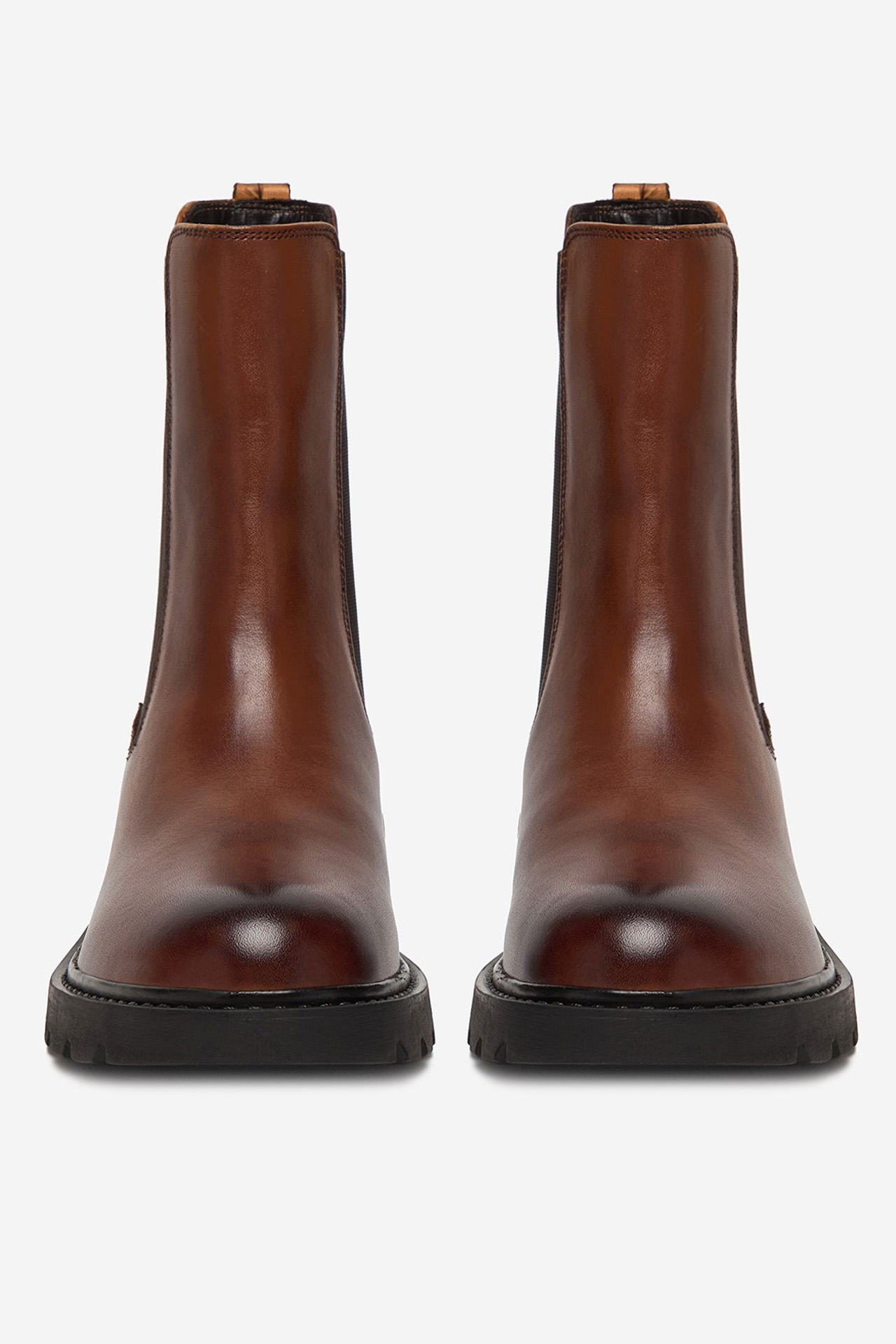 Gležnjarji chelsea Rjava