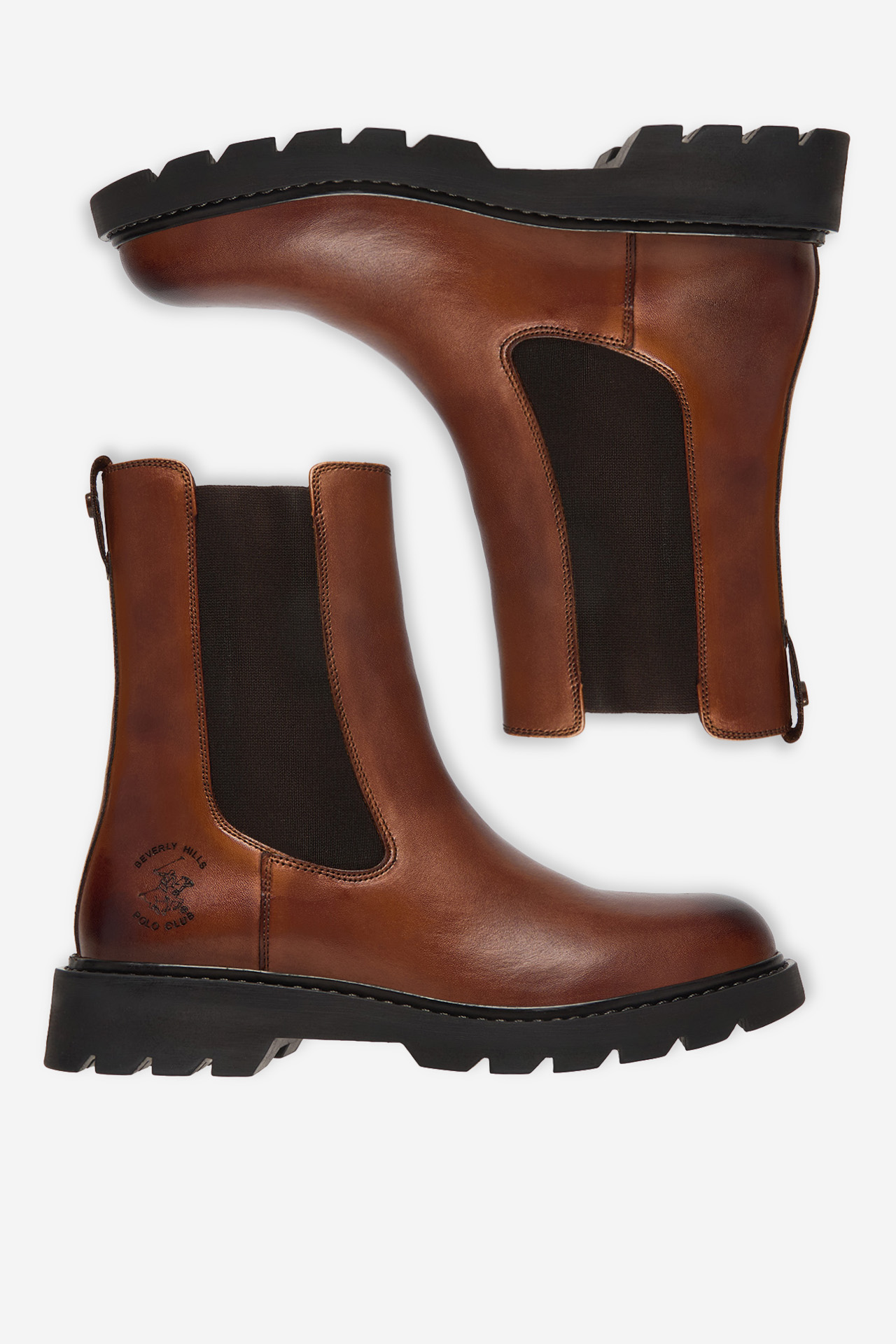 Gležnjarji chelsea Rjava