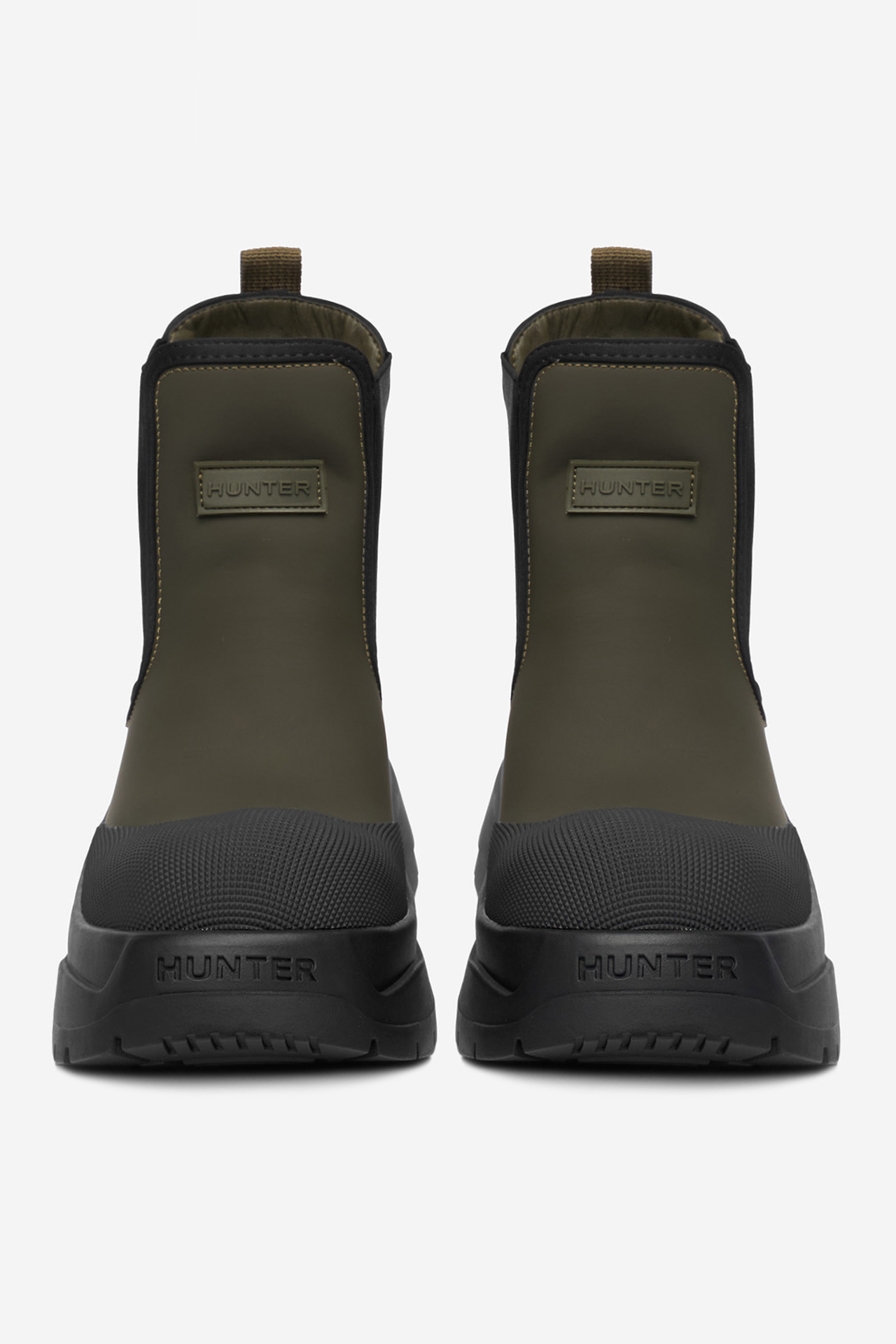 Kotníková obuv s elastickým prvkem Khaki