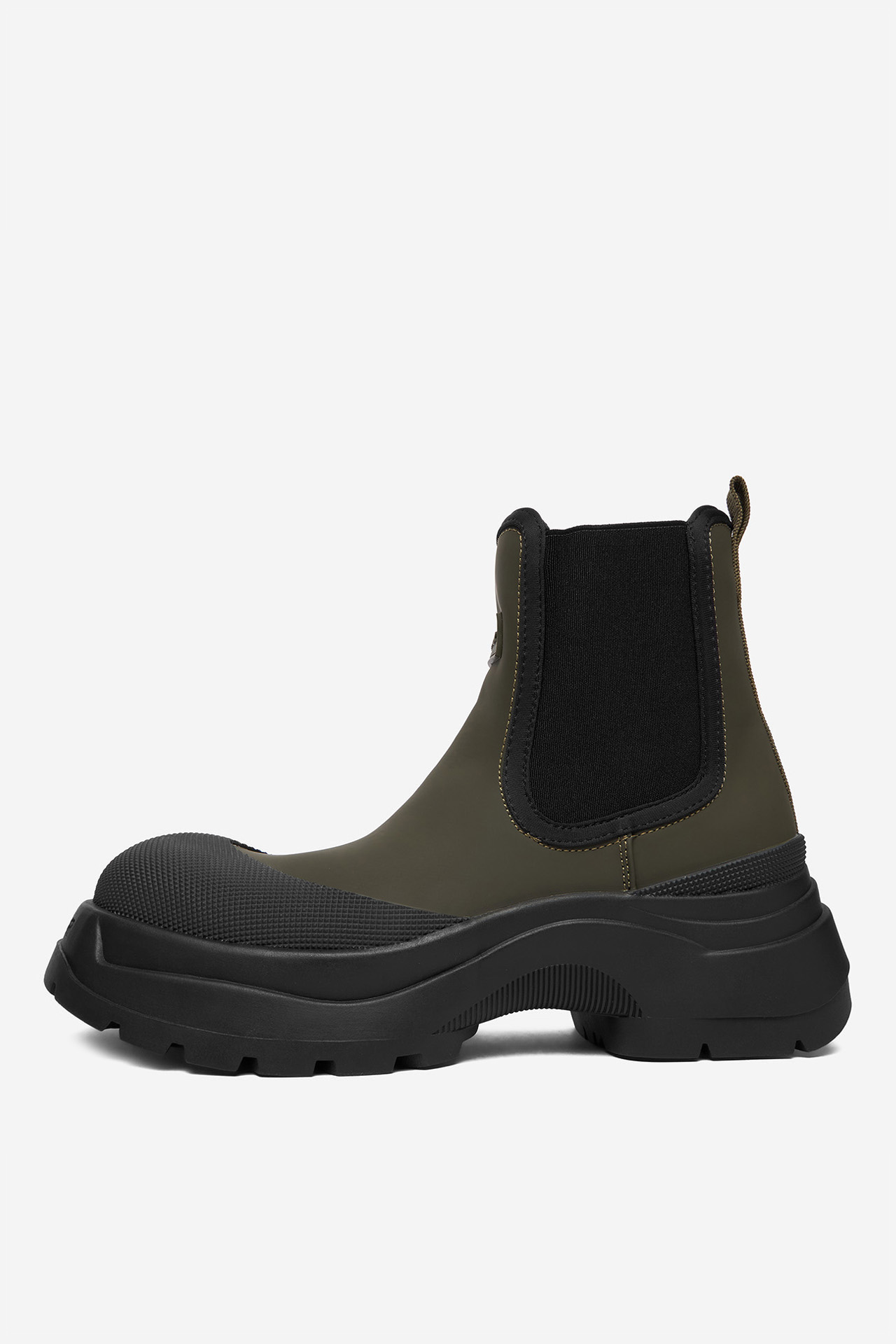 Kotníková obuv s elastickým prvkem Khaki