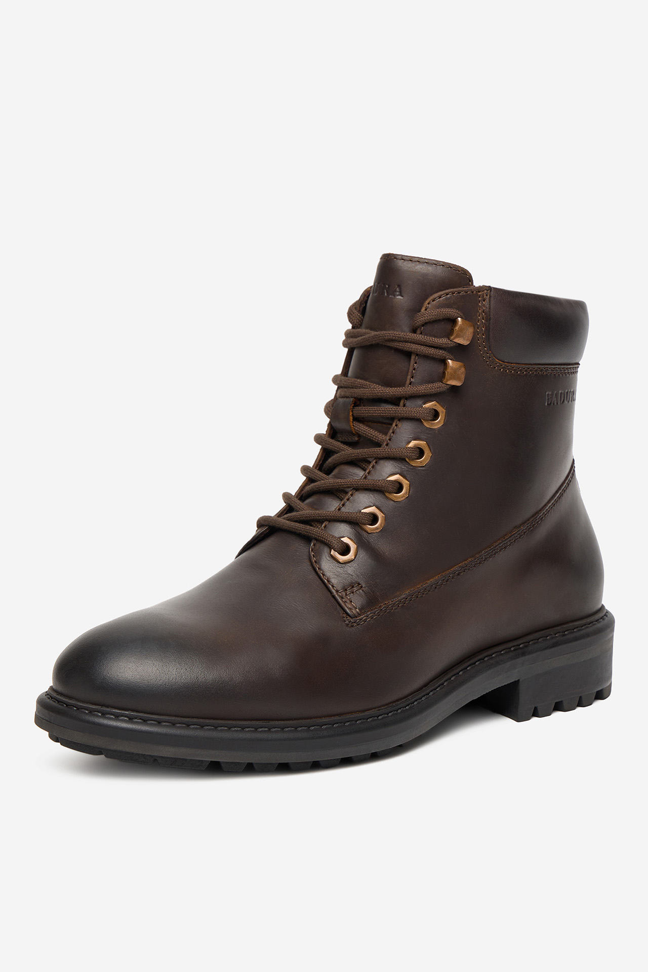 Kotníková obuv Tmavě hnědá