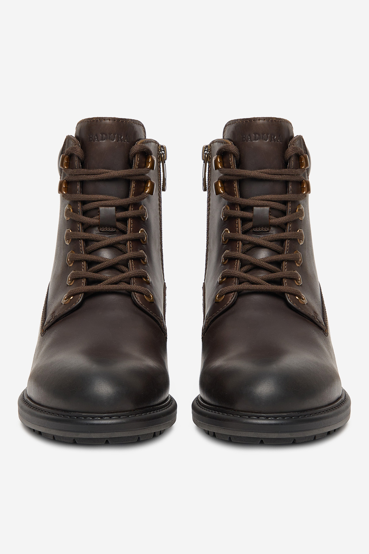 Kotníková obuv Tmavě hnědá