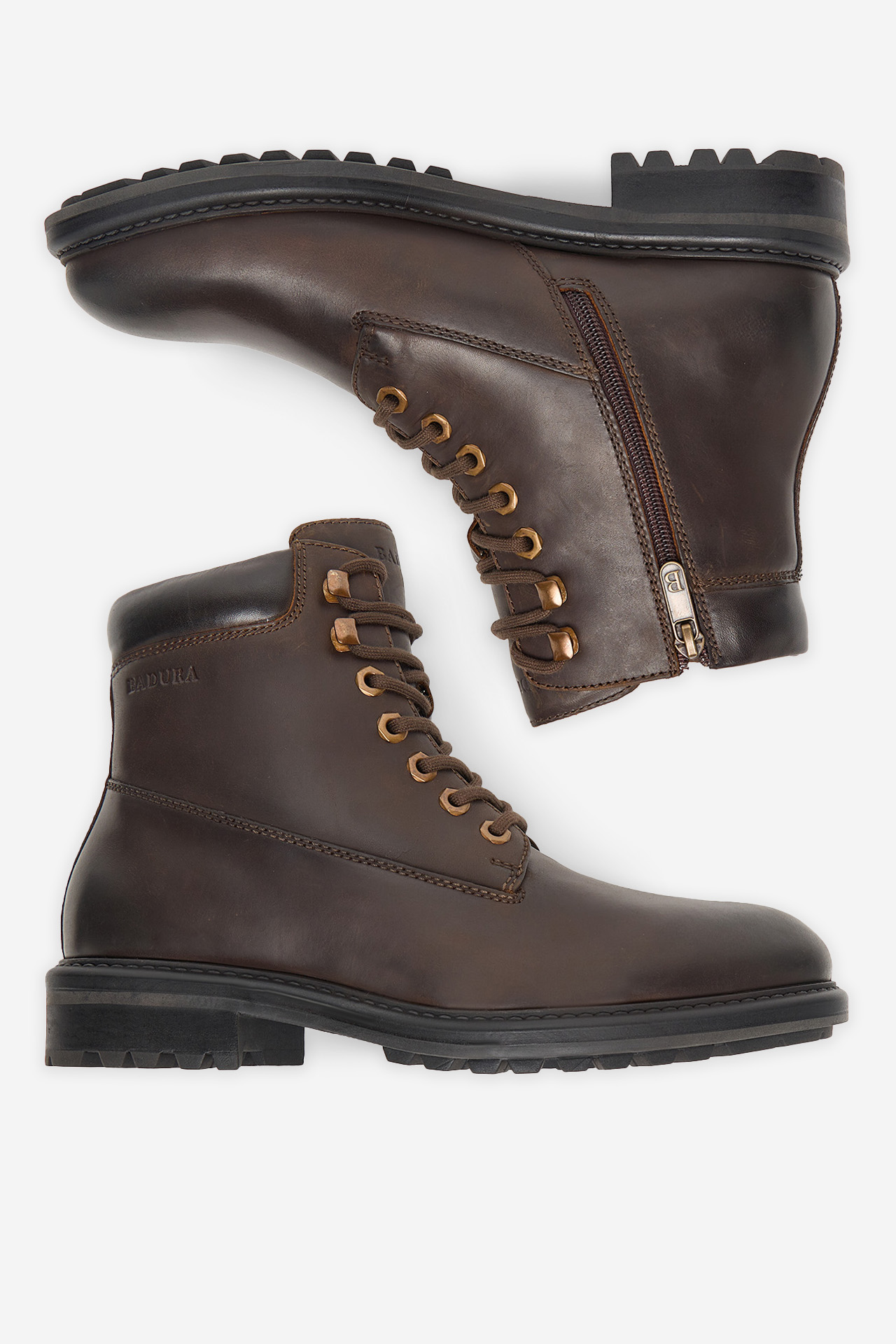 Kotníková obuv Tmavě hnědá