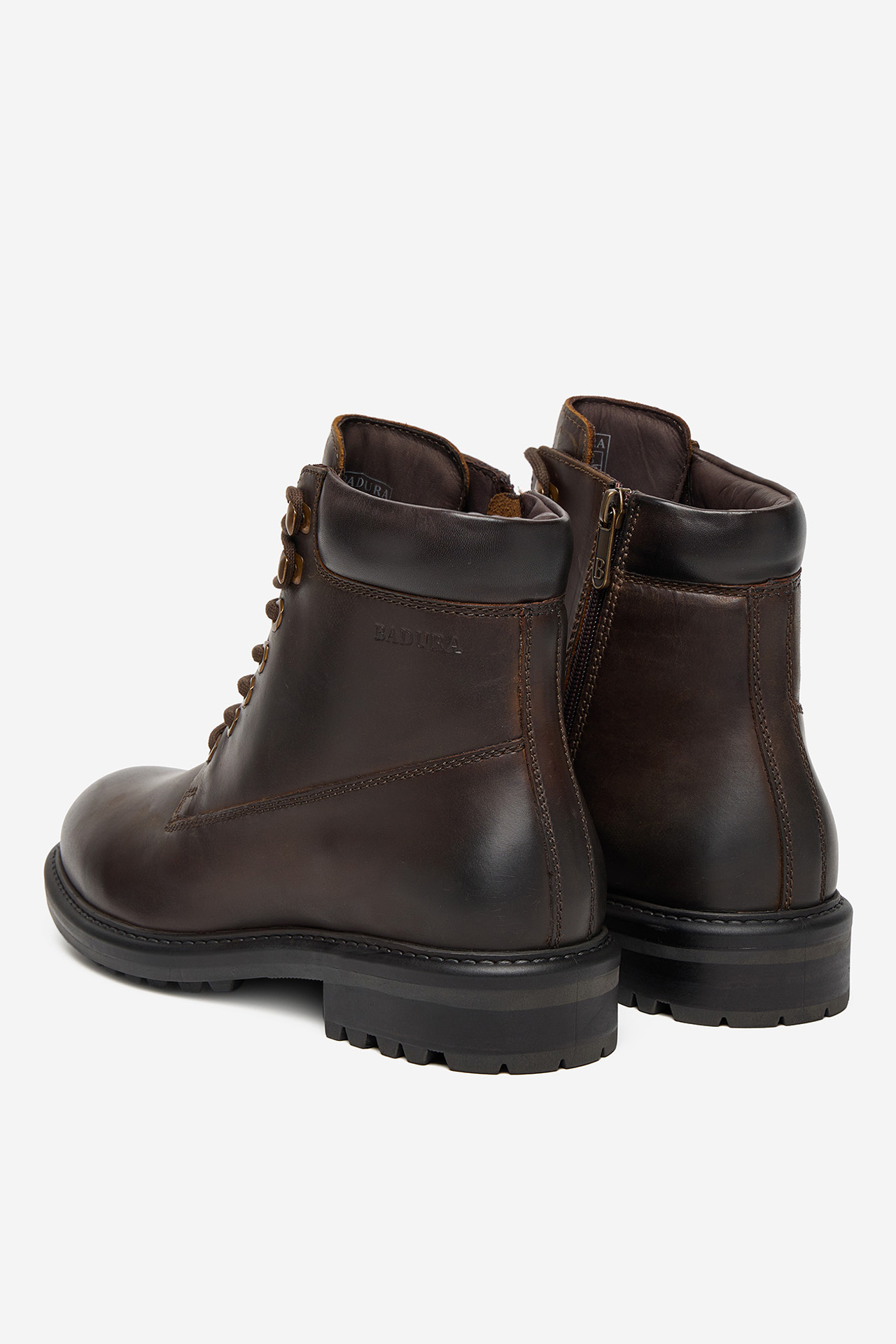 Kotníková obuv Tmavě hnědá