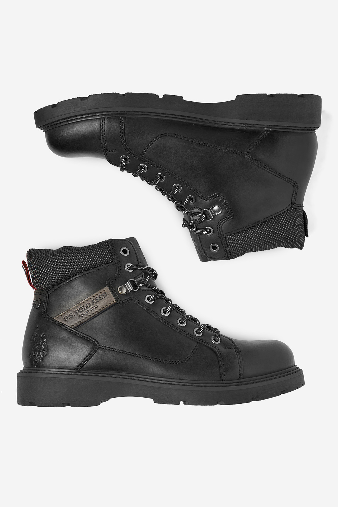 Gležnjarji z vezalkami Črna