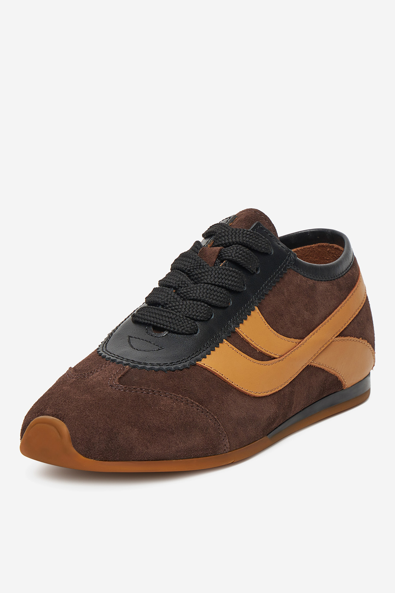 Sneakersy Tmavě hnědá