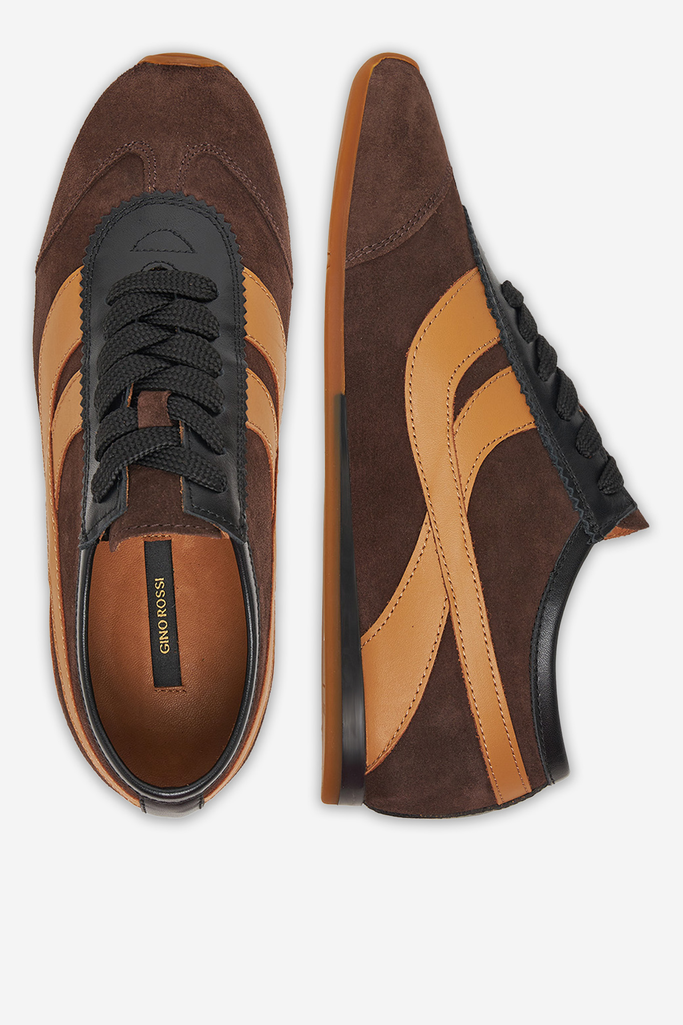 Sneakersy Tmavě hnědá