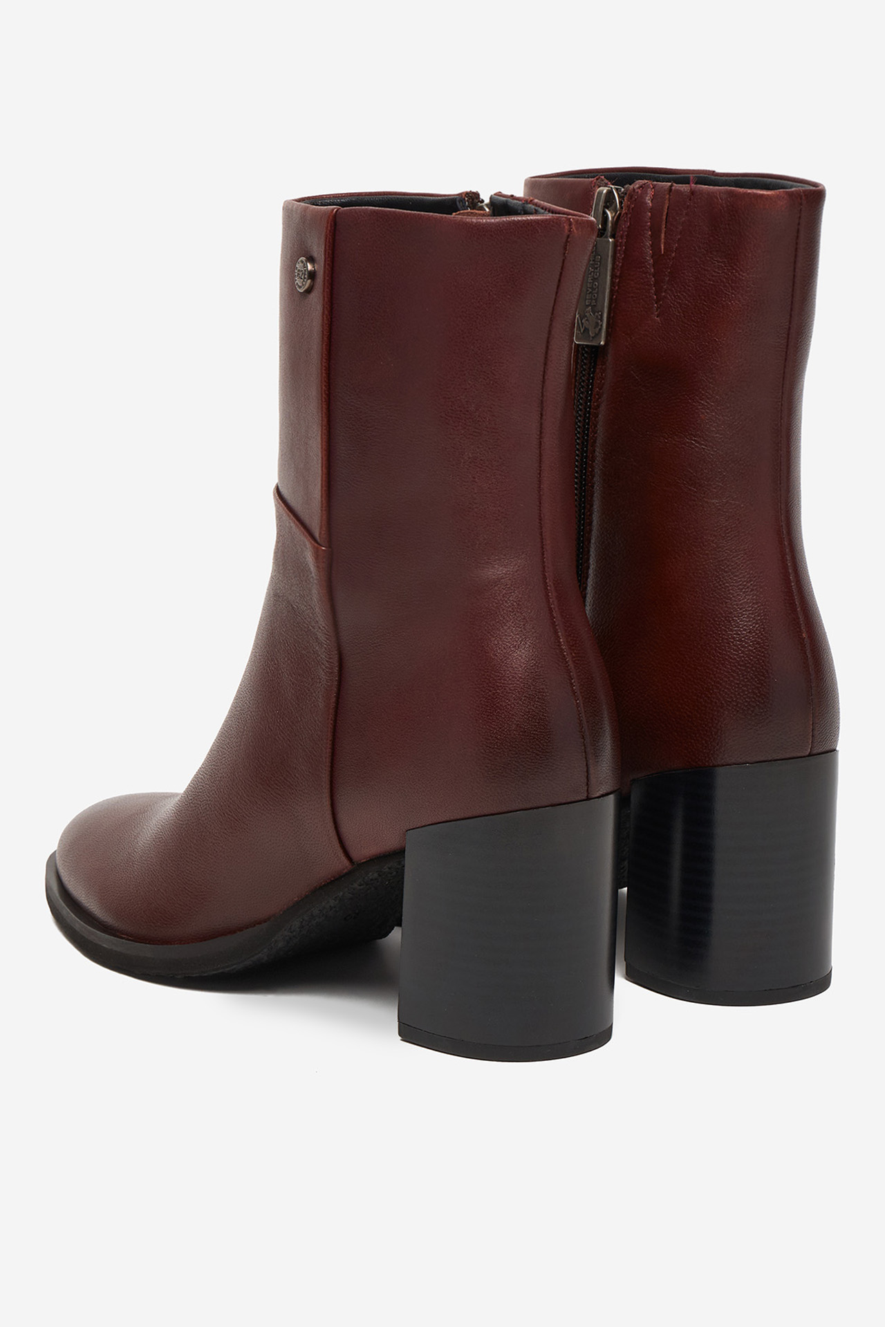 Škornji Bordo rdeča