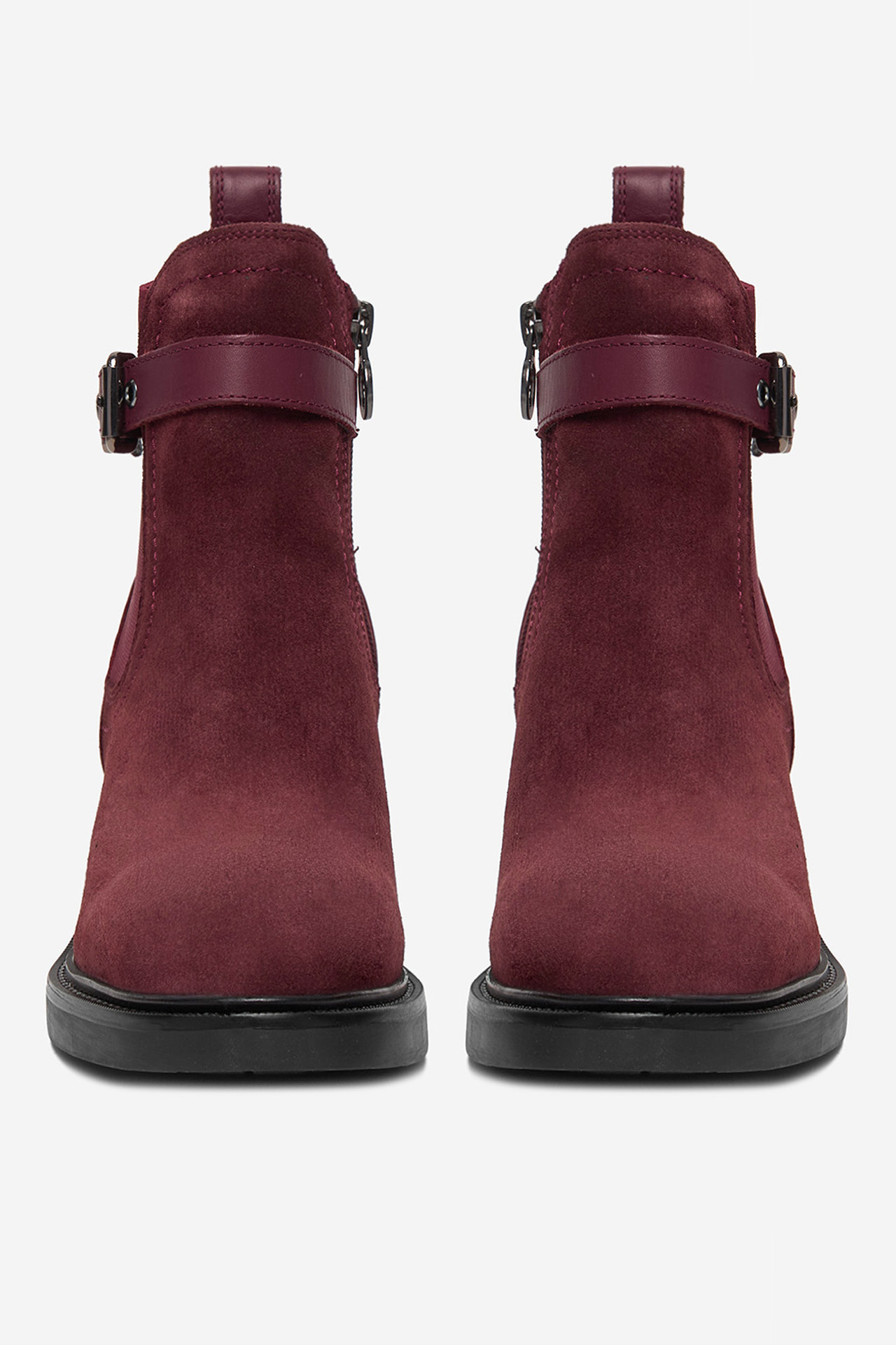 Škornji Bordo rdeča