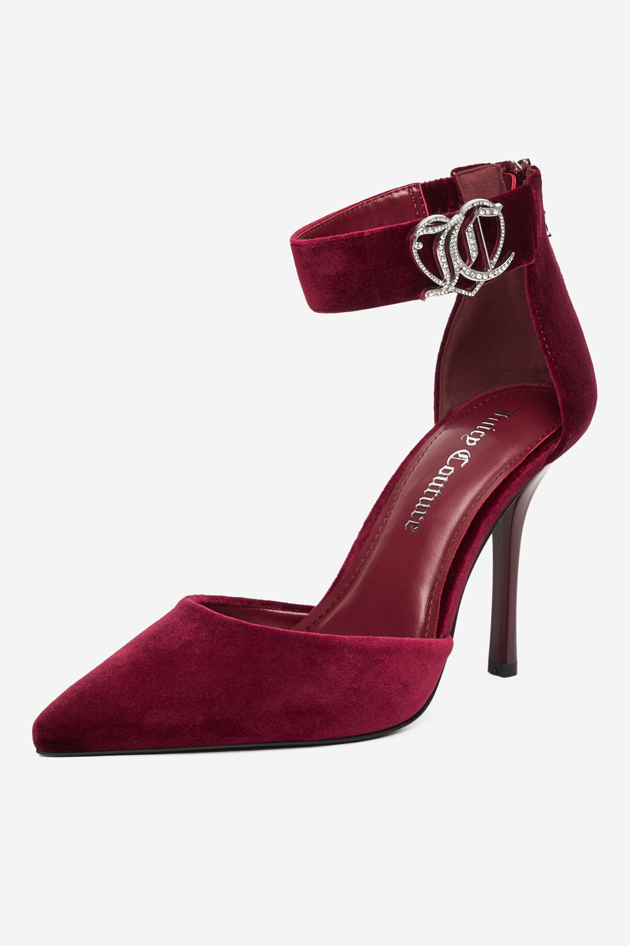 Pantofi stiletto Vișiniu