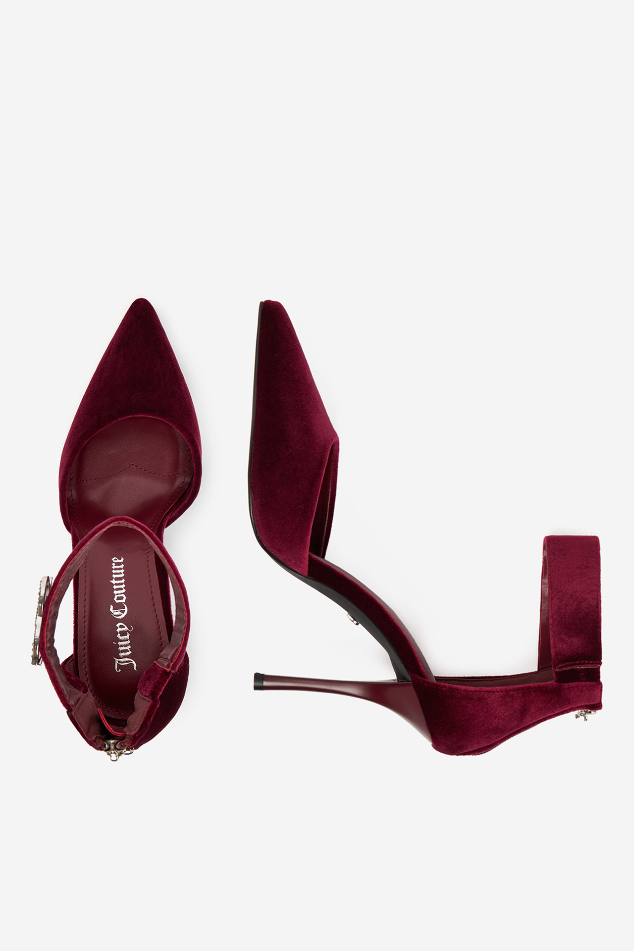 Pantofi stiletto Vișiniu