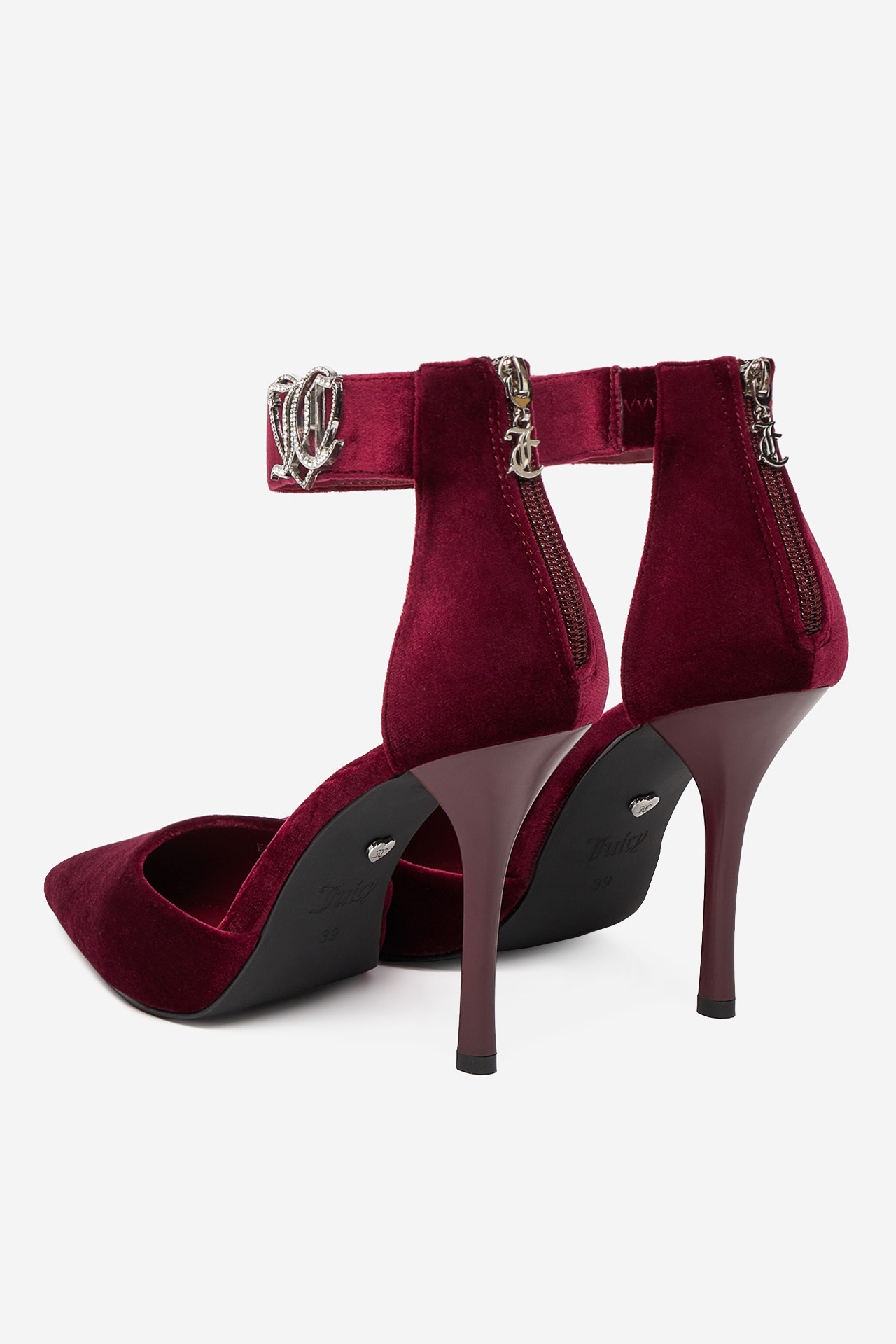 Pantofi stiletto Vișiniu