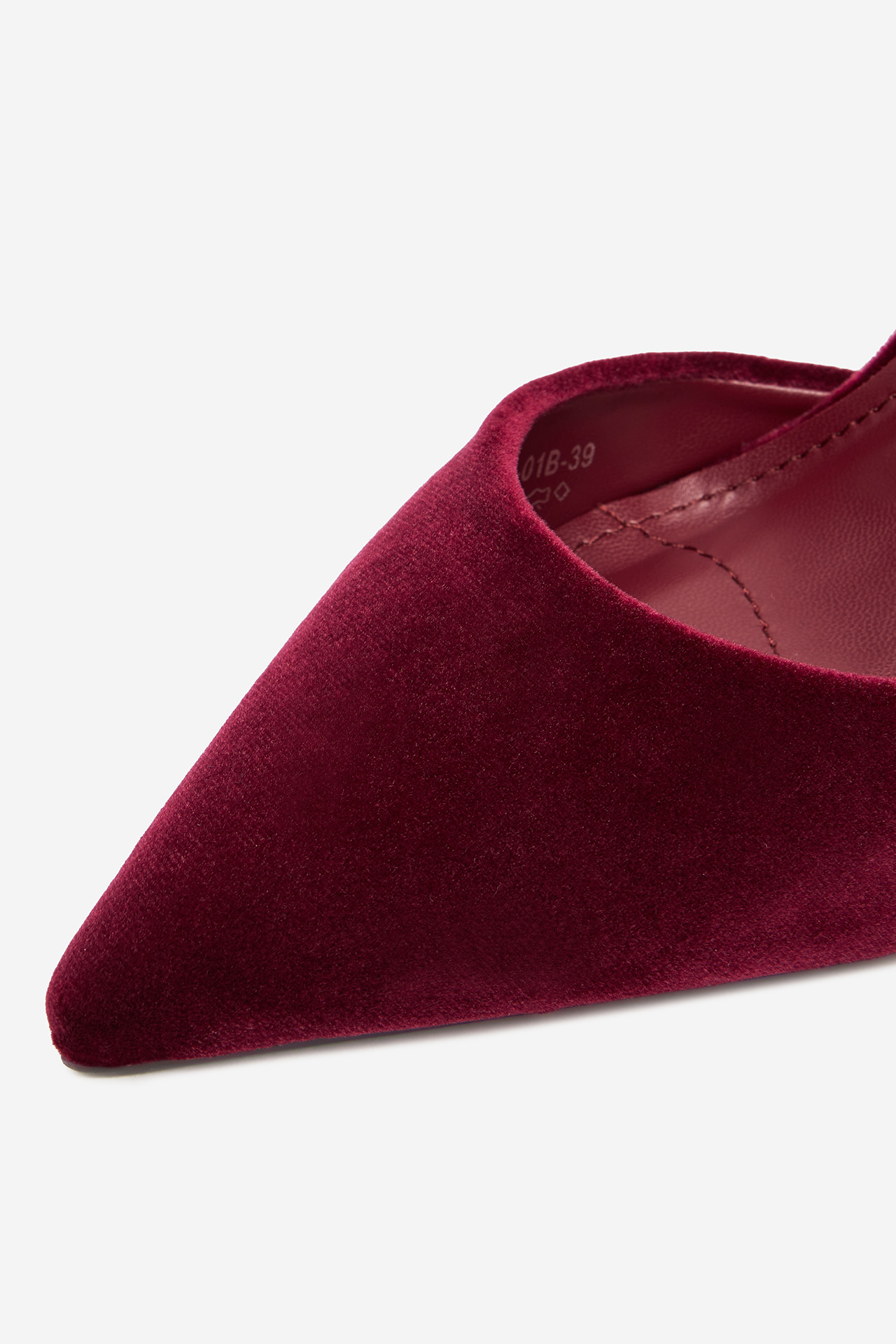 Pantofi stiletto Vișiniu