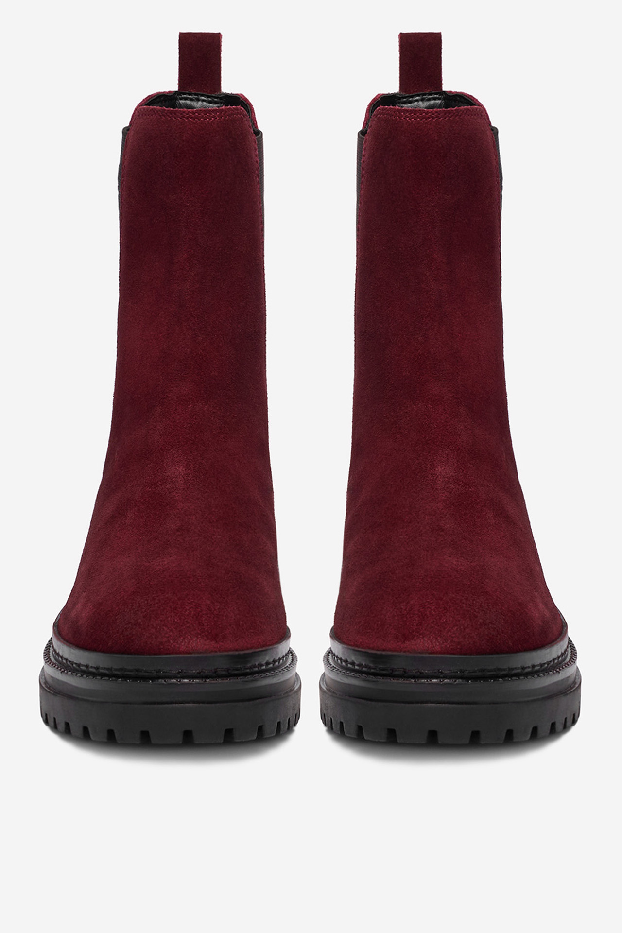 Gležnjarji chelsea Bordo rdeča