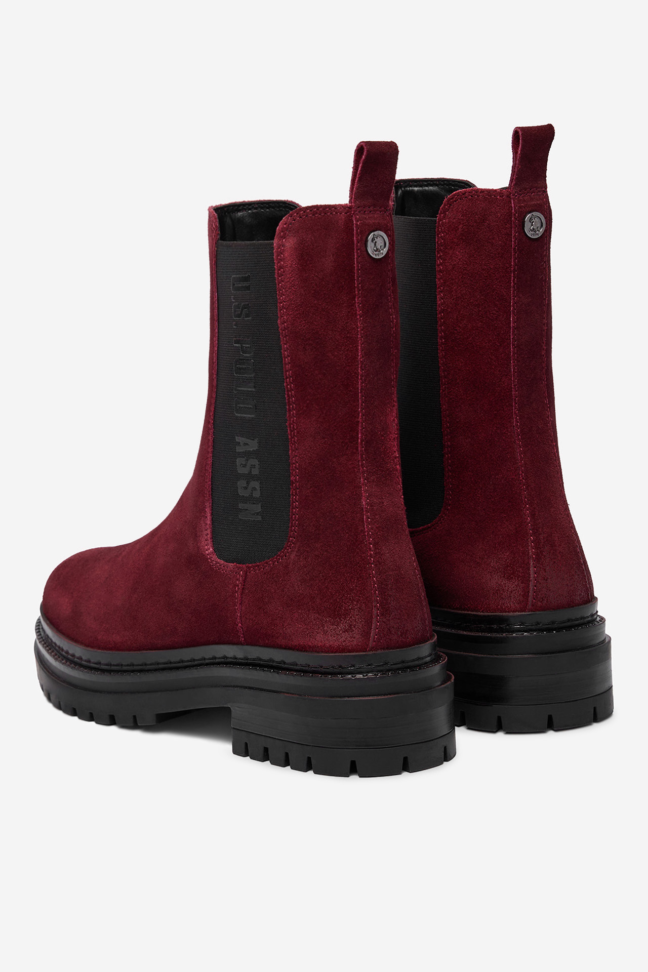 Gležnjarji chelsea Bordo rdeča