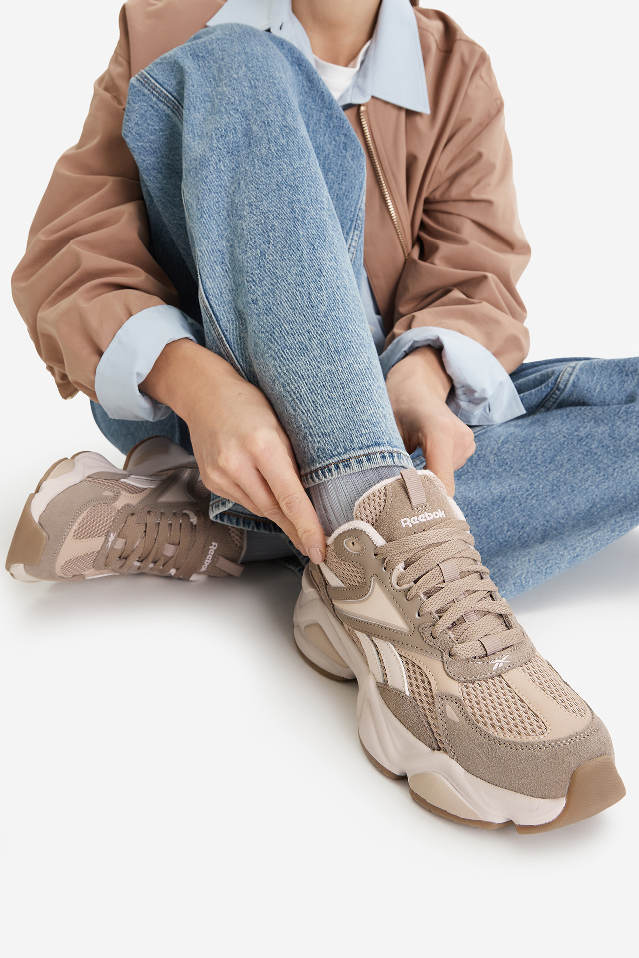 Sneakersy Světle hnědá