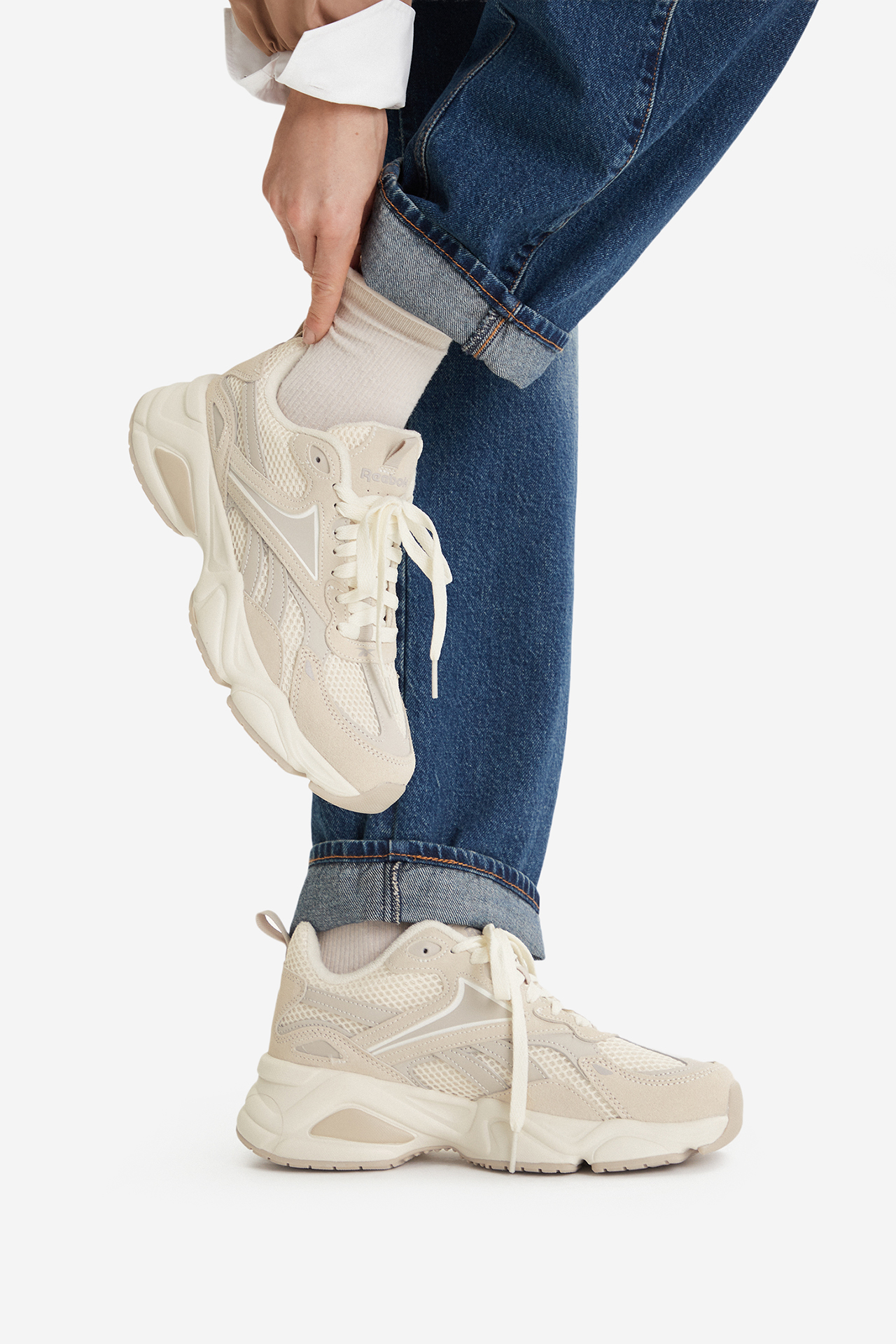 Sneakersy Světle béžová