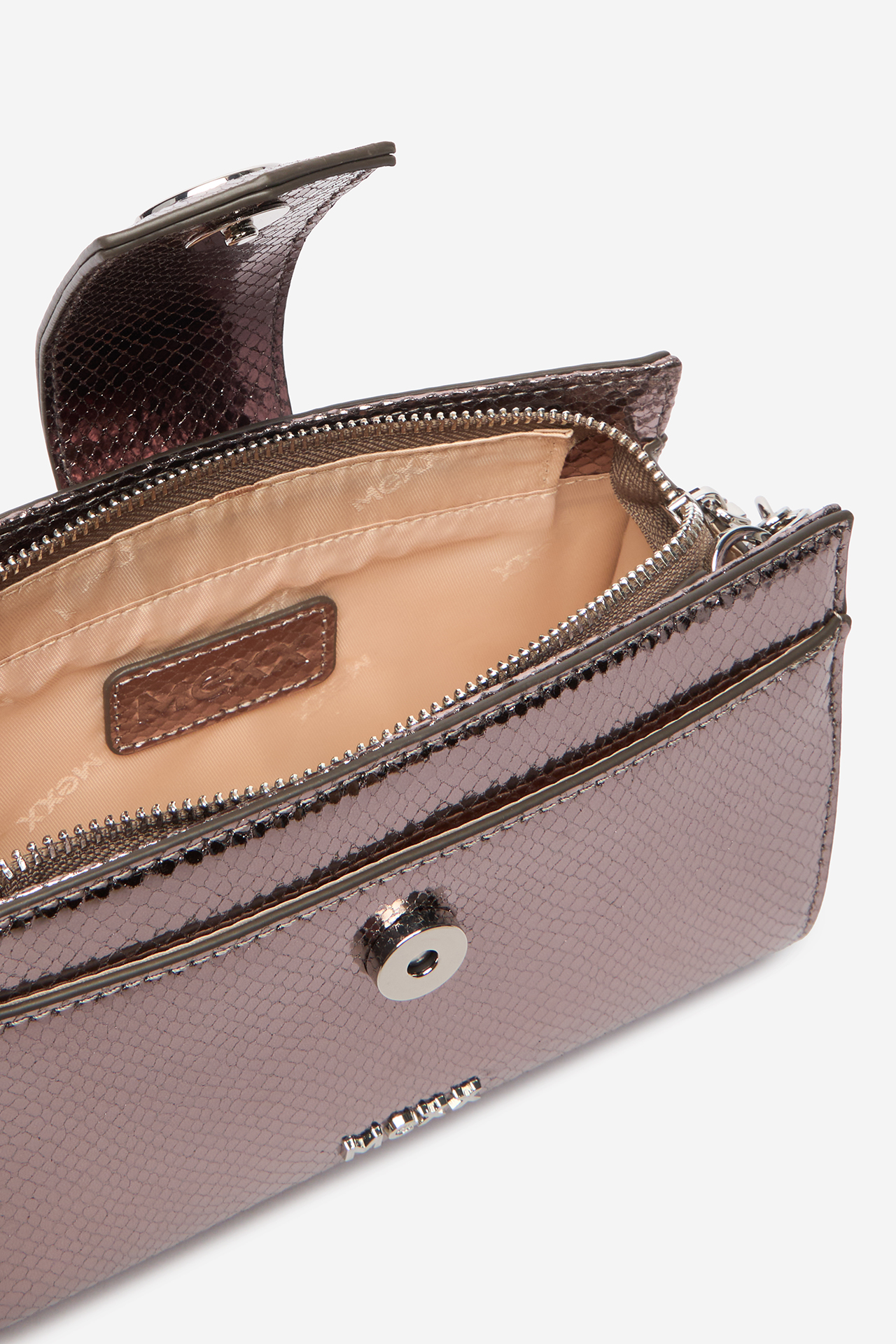 Kabelka Stříbrný temný