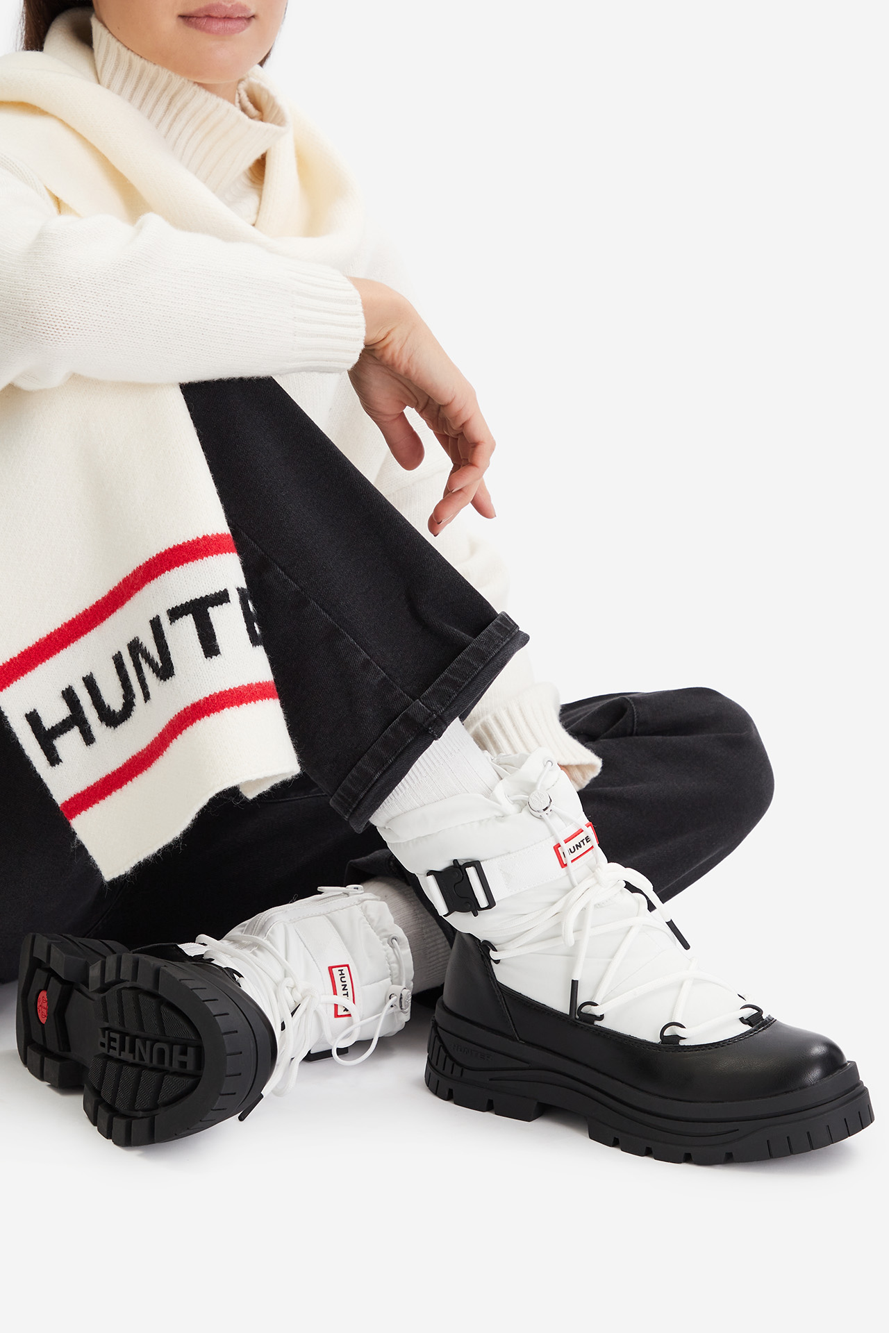 Cizme de zăpadă Alb