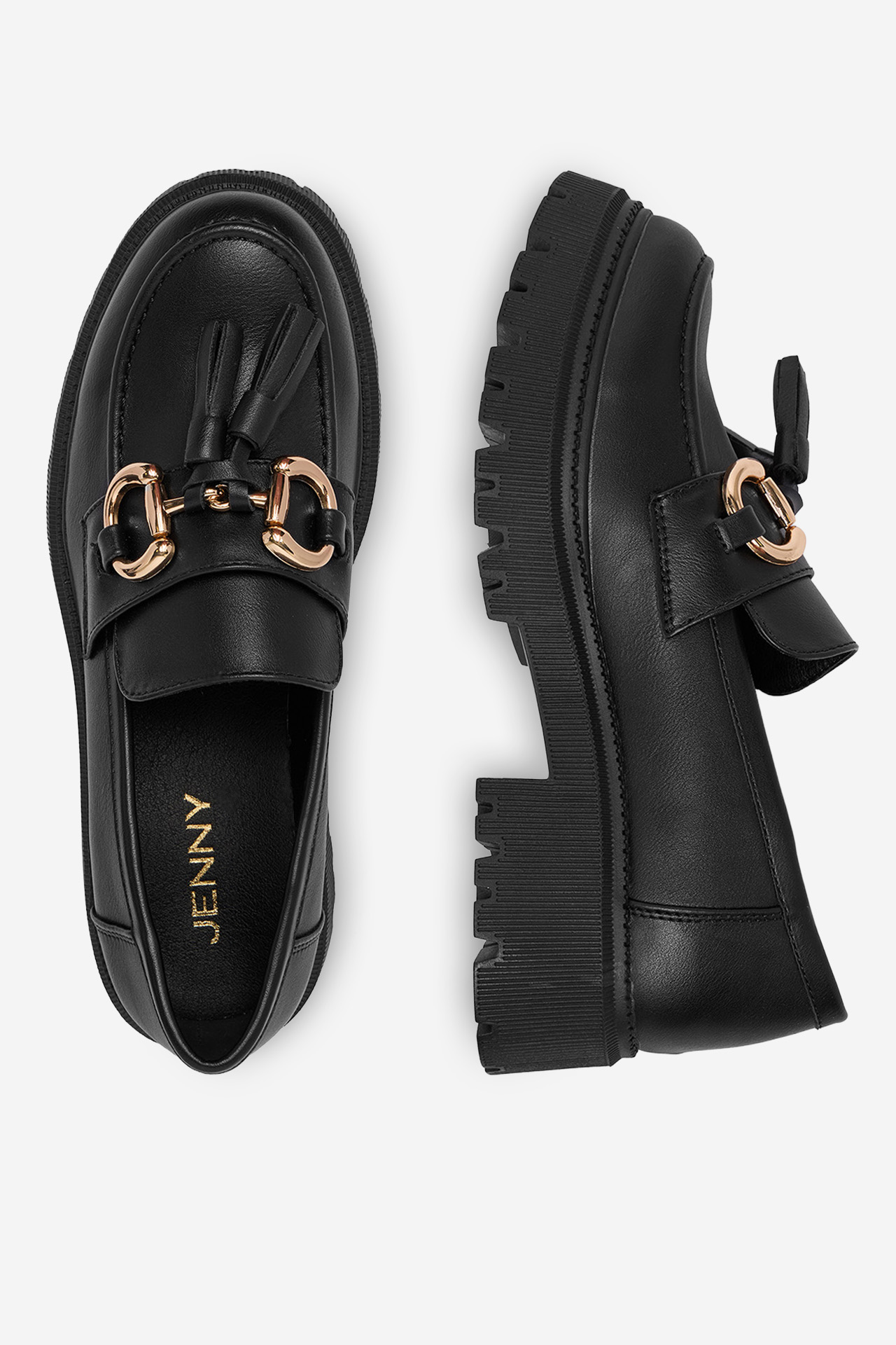 Čevlji brez vezalk Črna