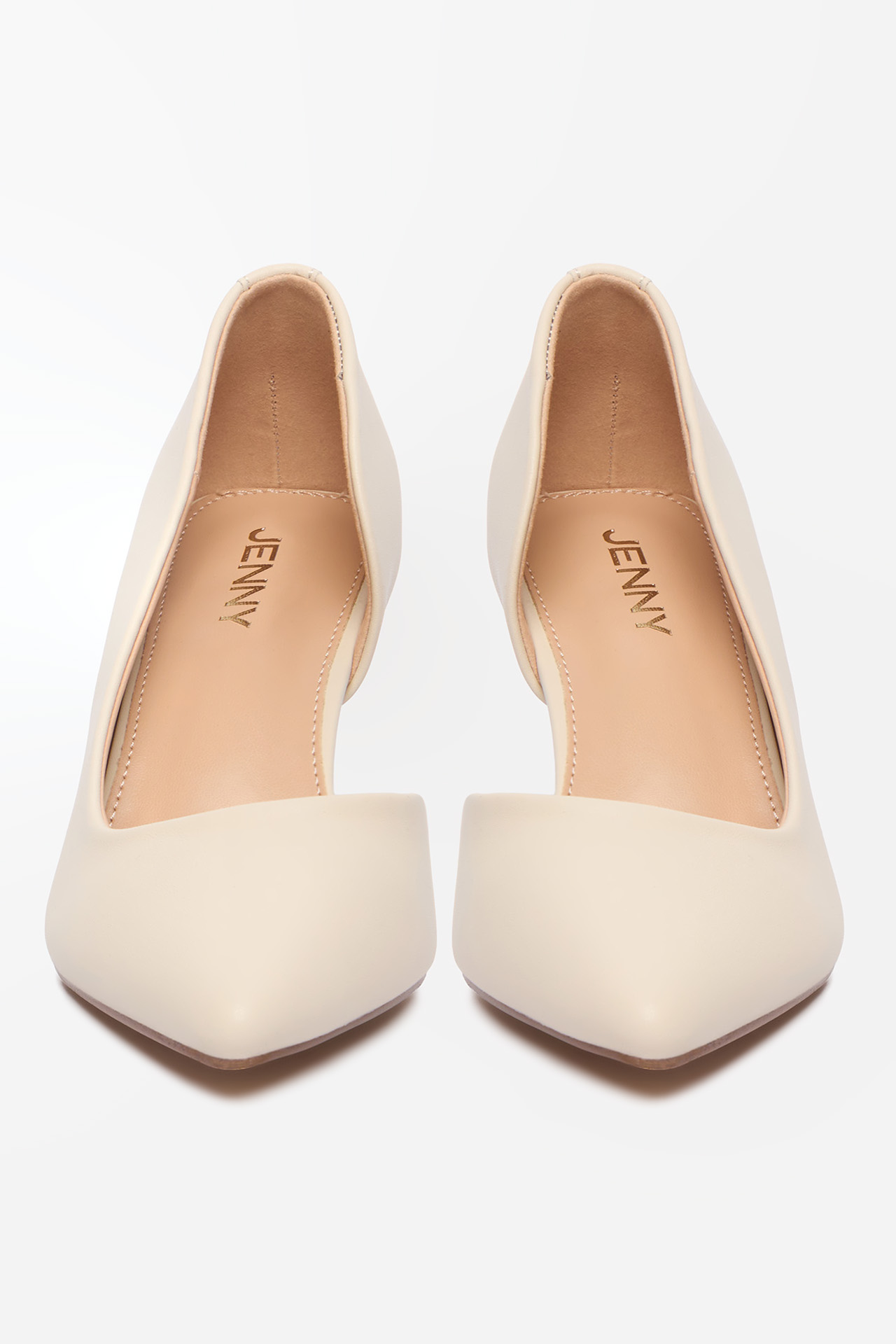 Lodičky na podpatku Světle béžová