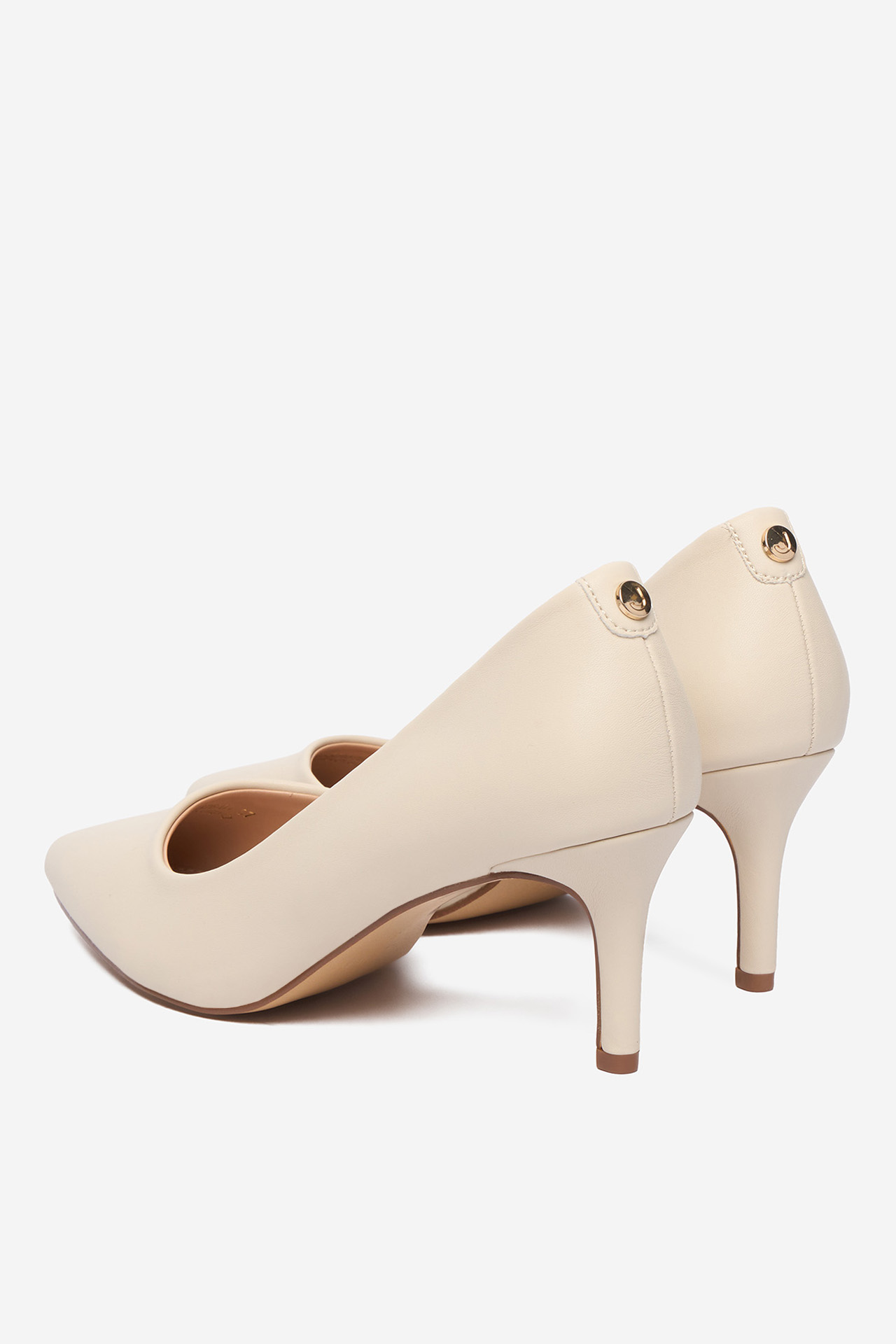 Lodičky na podpatku Světle béžová