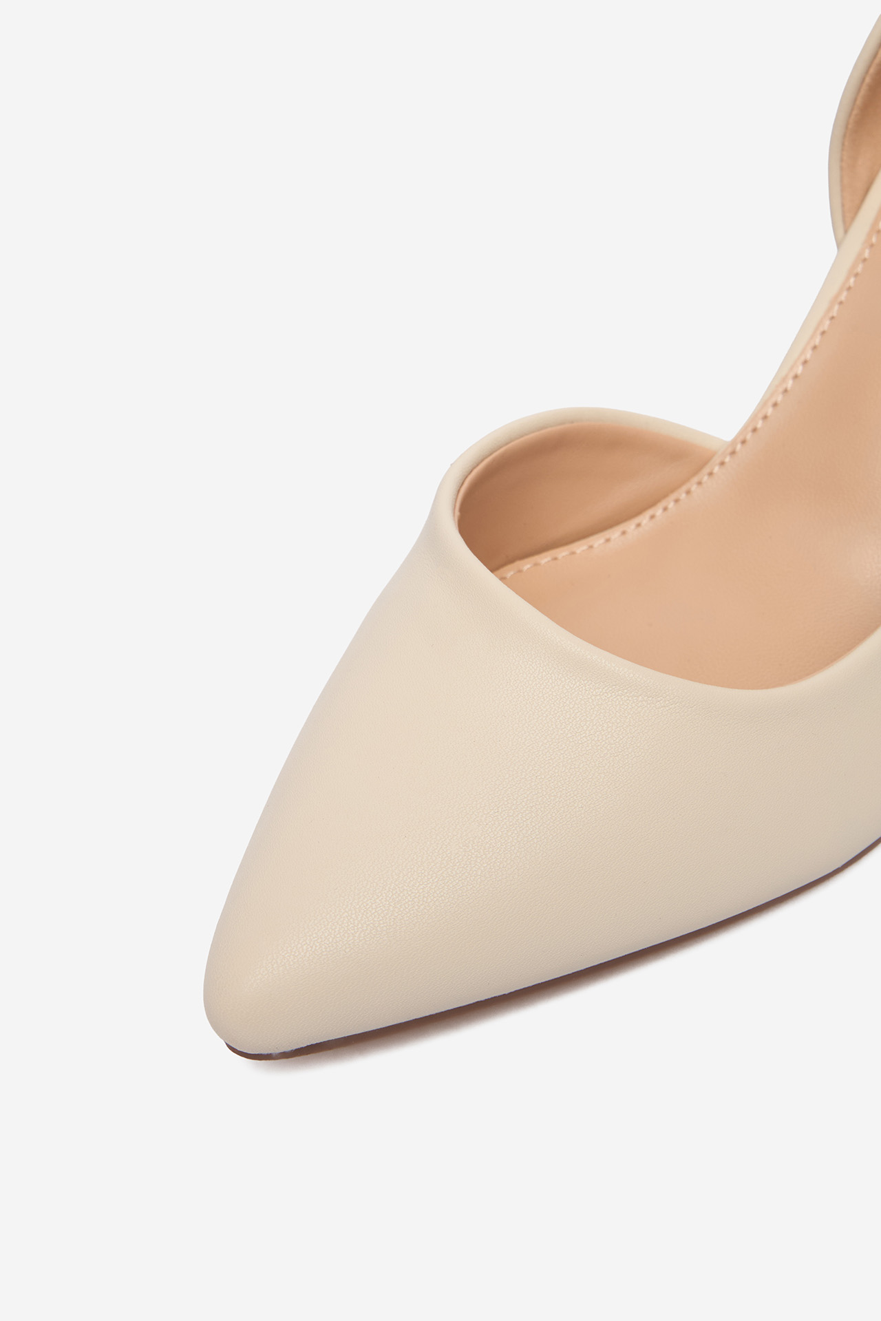 Lodičky na podpatku Světle béžová