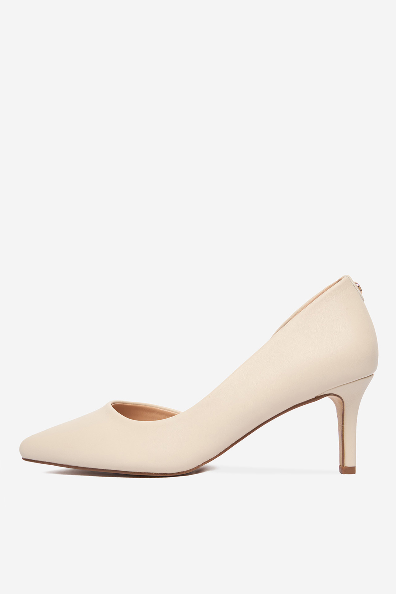 Lodičky na podpatku Světle béžová