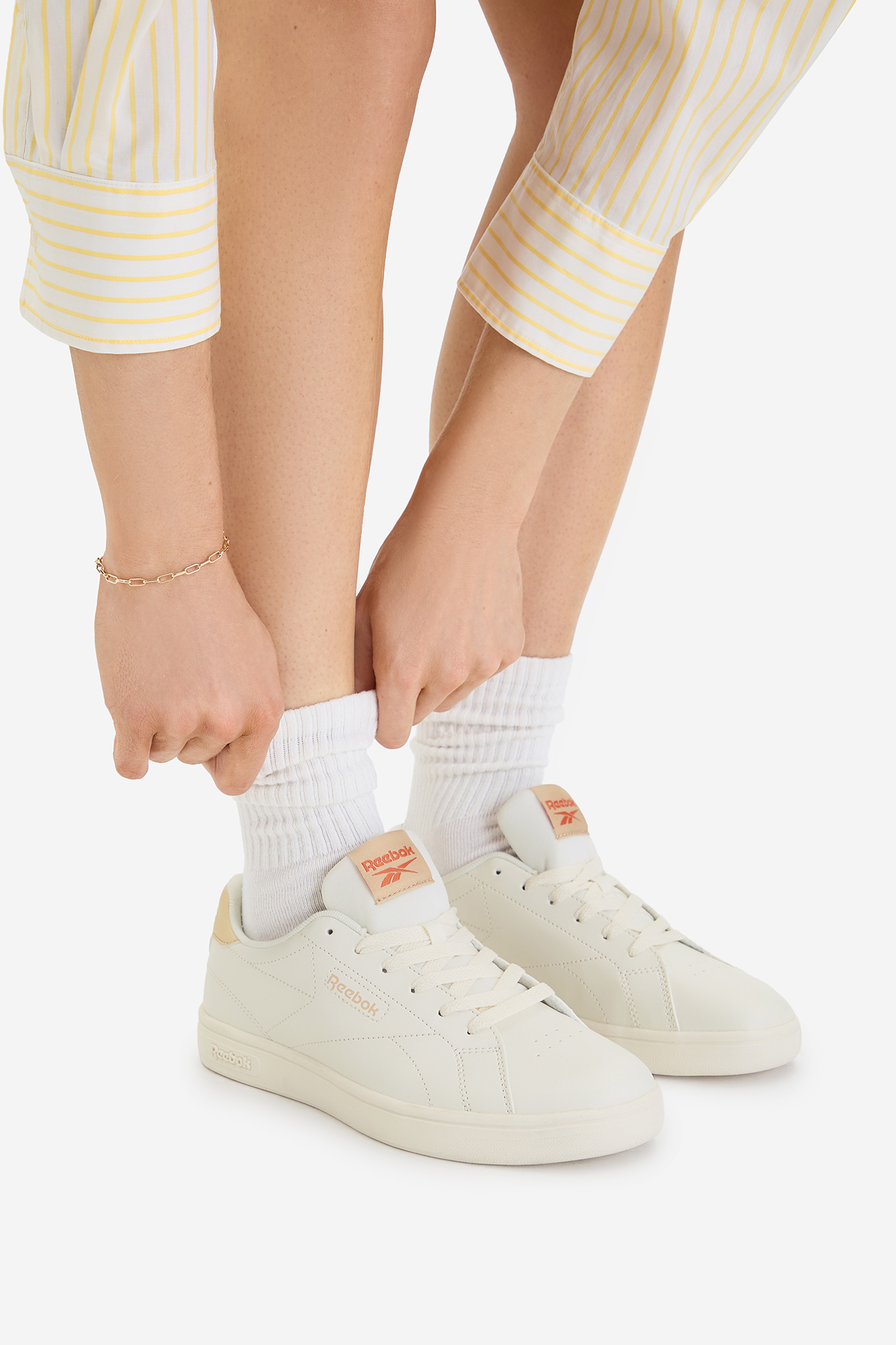 Încălțăminte sport Reebok C-COURT CLEAN 100244980 Crem - CCC.eu