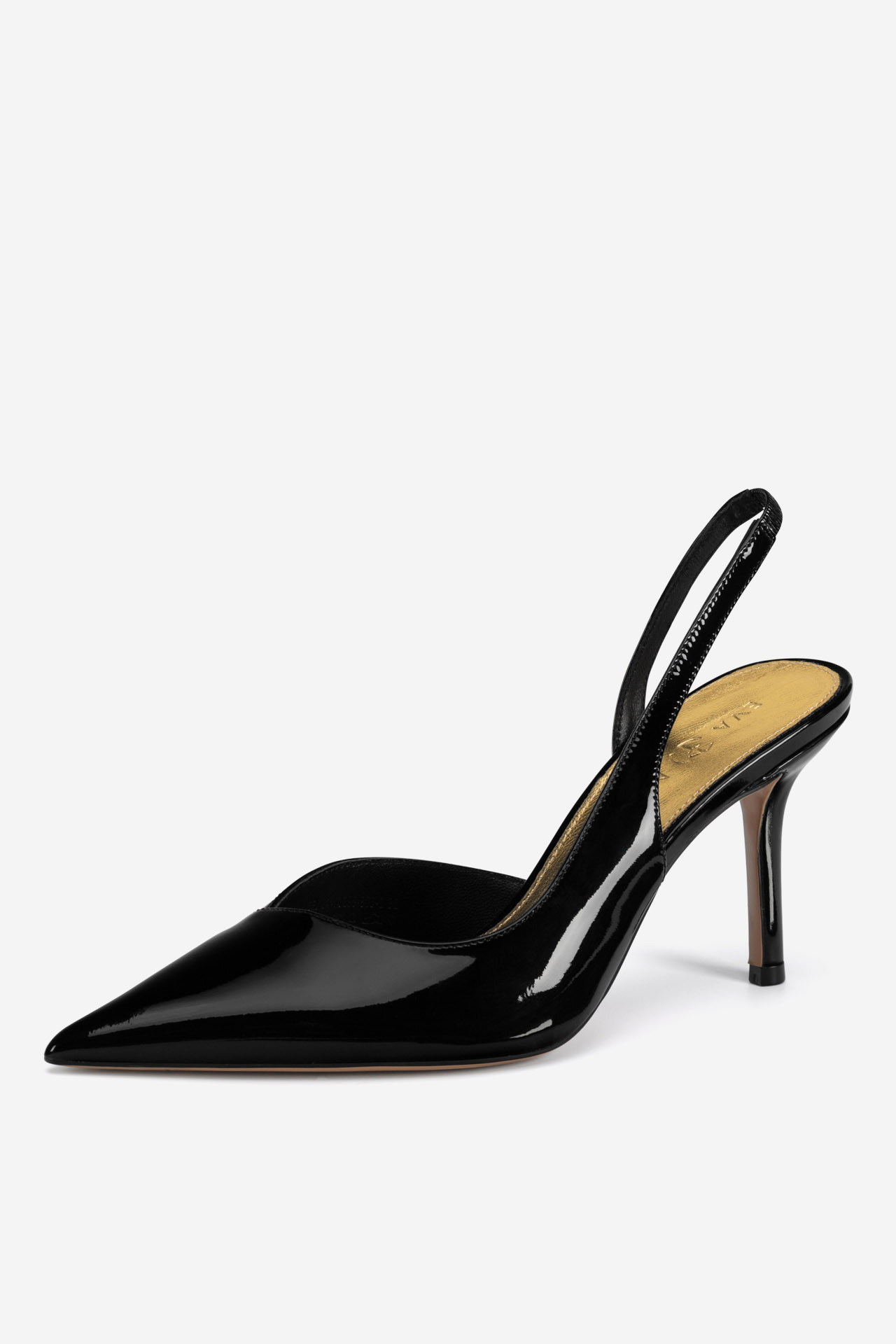 Čevlji z visoko peto Črna